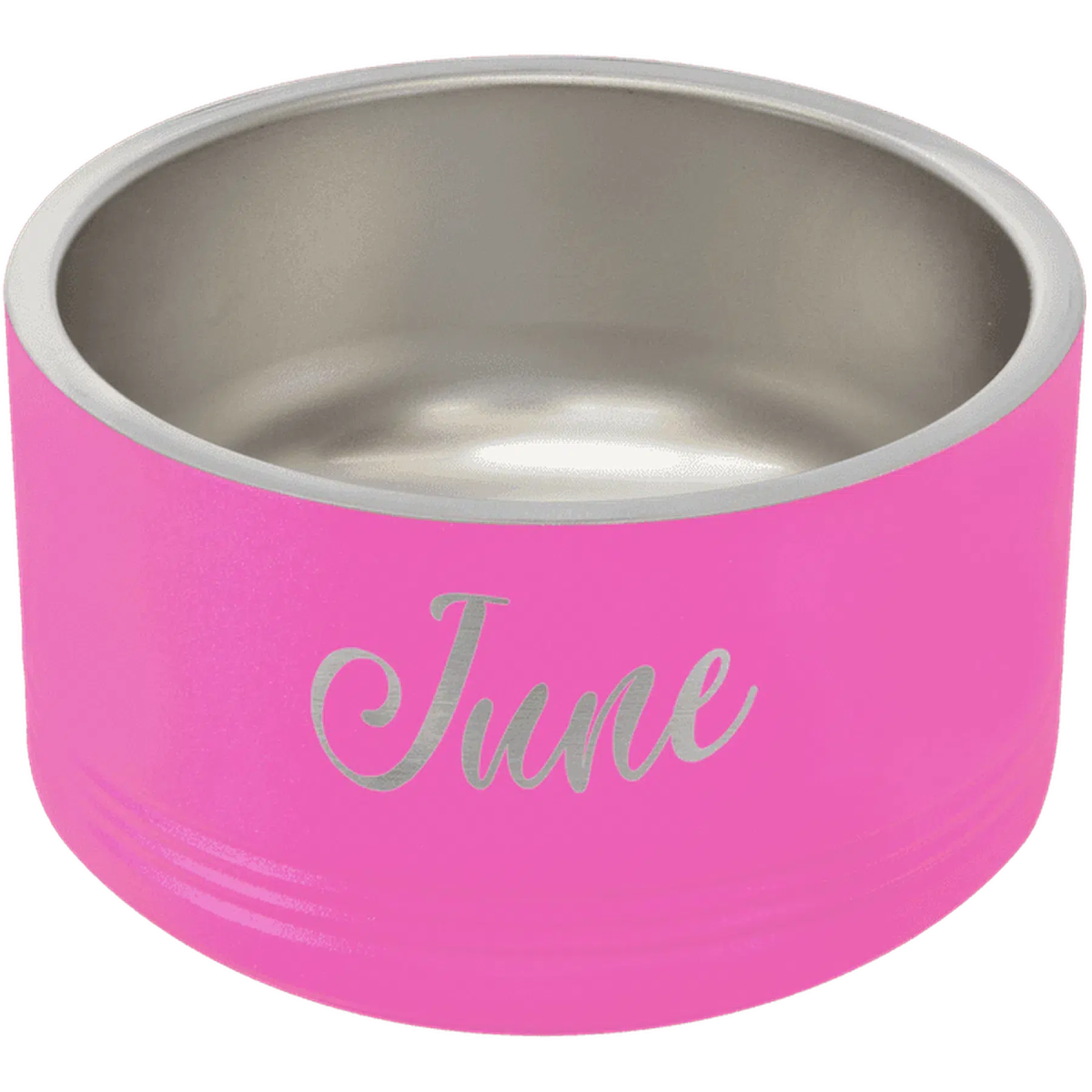 Personalized Pet Bowls - Heavy Duty Engraved Bowls for Dogs and Cats 18 oz. / Pink
