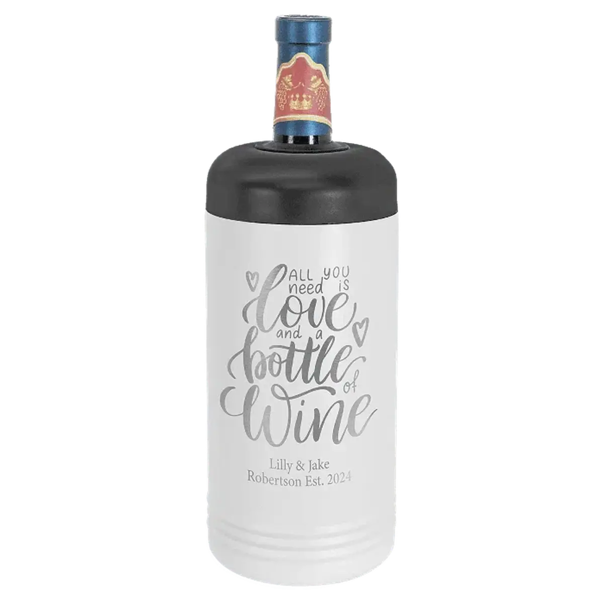 Personalized Wine Chillers - Vaccuum Insulated Polar Camel Wine Cooler Teal / 9 1/2" (H) x 4" (D)