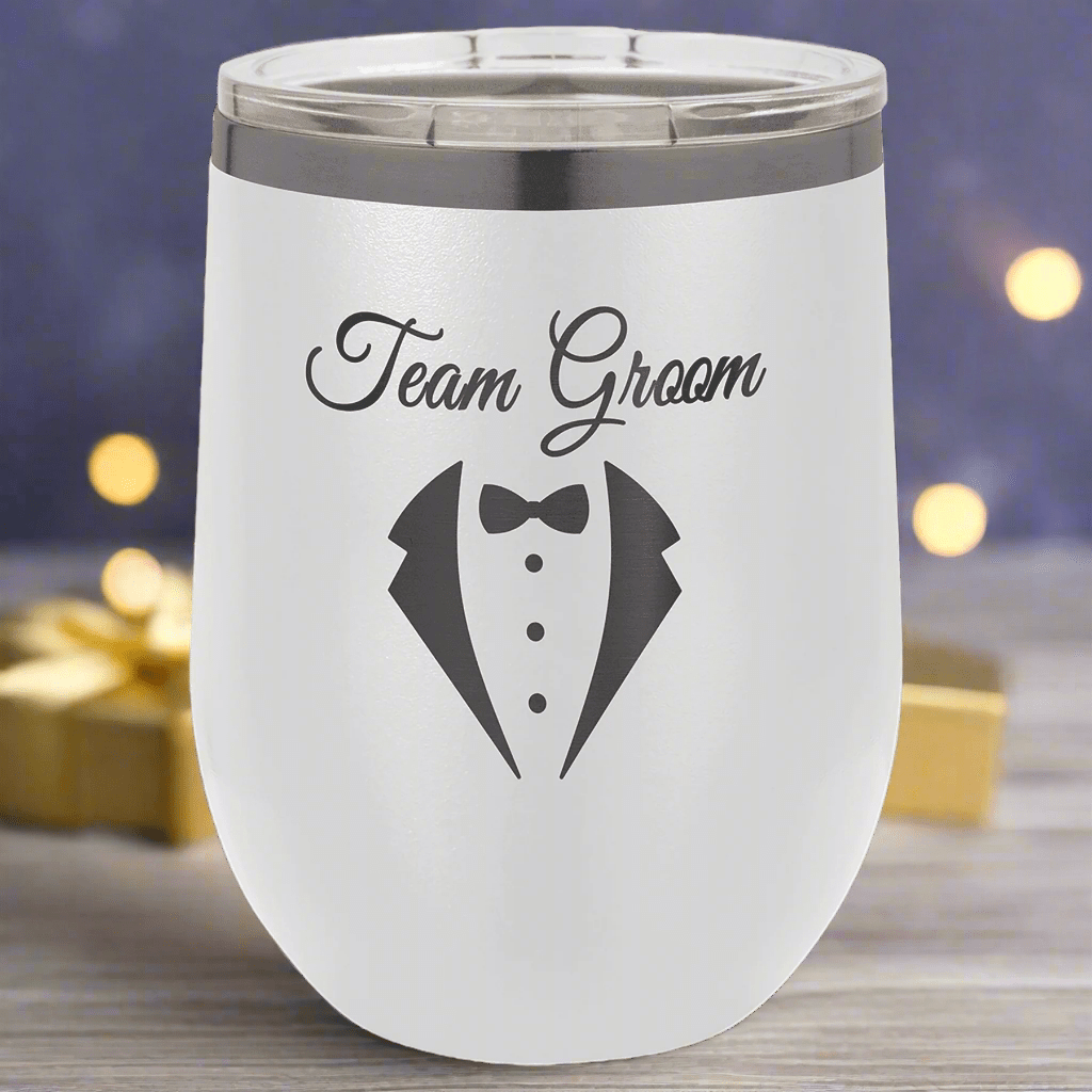 Polar Camel Ion Plated Tumblers and Water Bottles - White/Prism Engraving