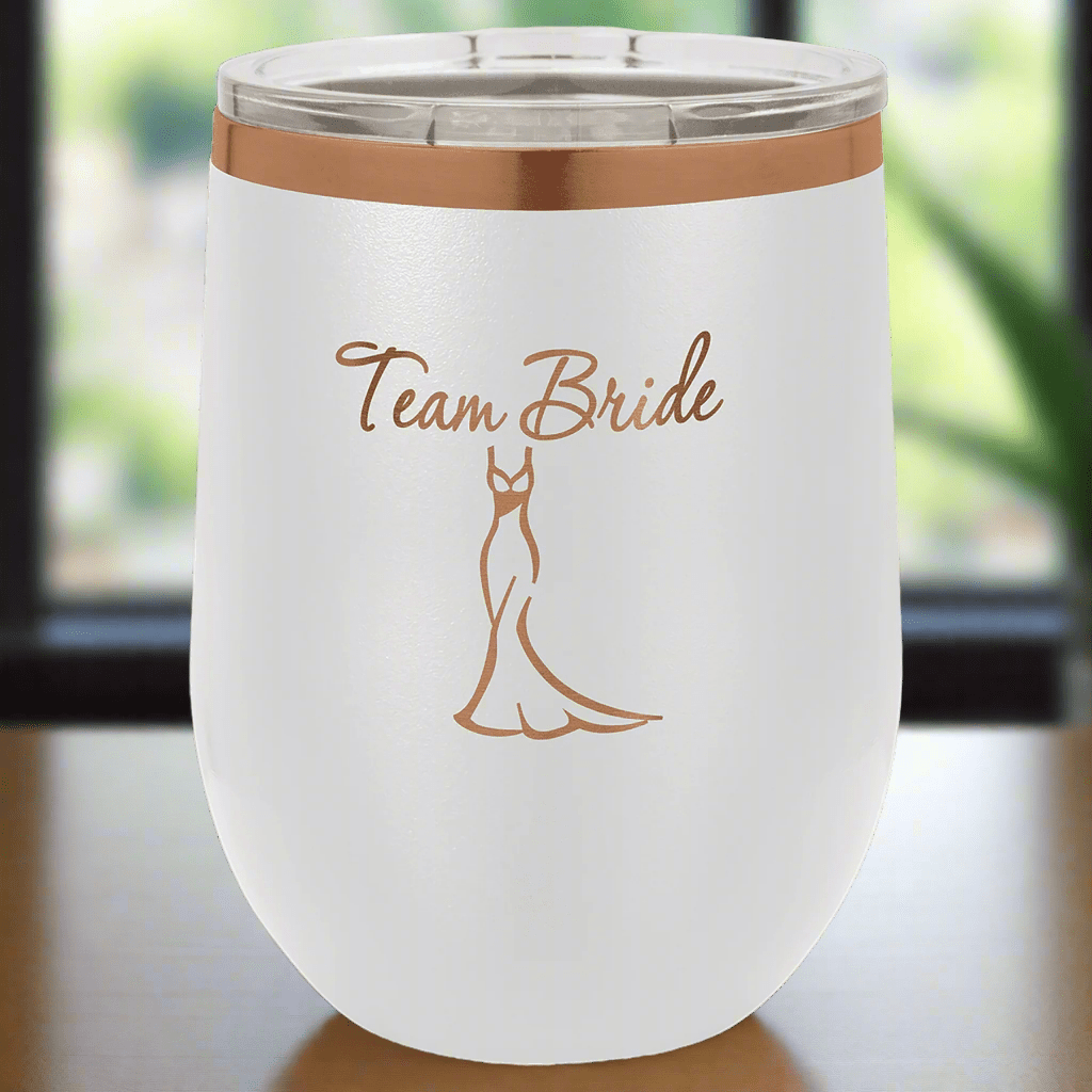 Polar Camel Ion Plated Tumblers and Water Bottles - White/Prism Engraving