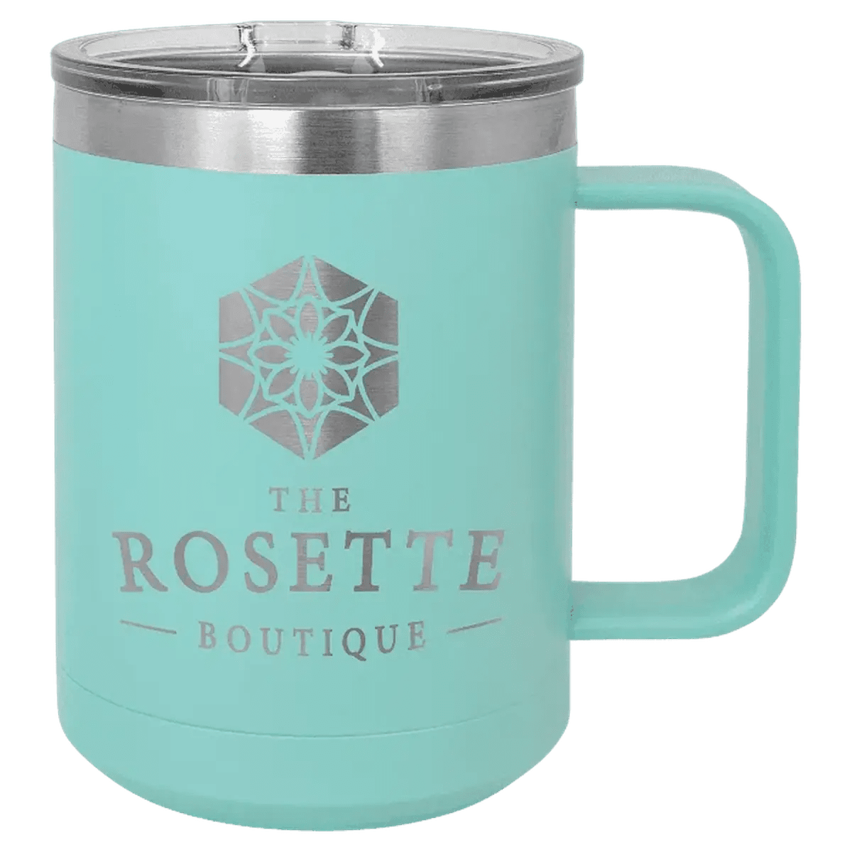 Polar Camel Personalized Travel Mugs - Teal