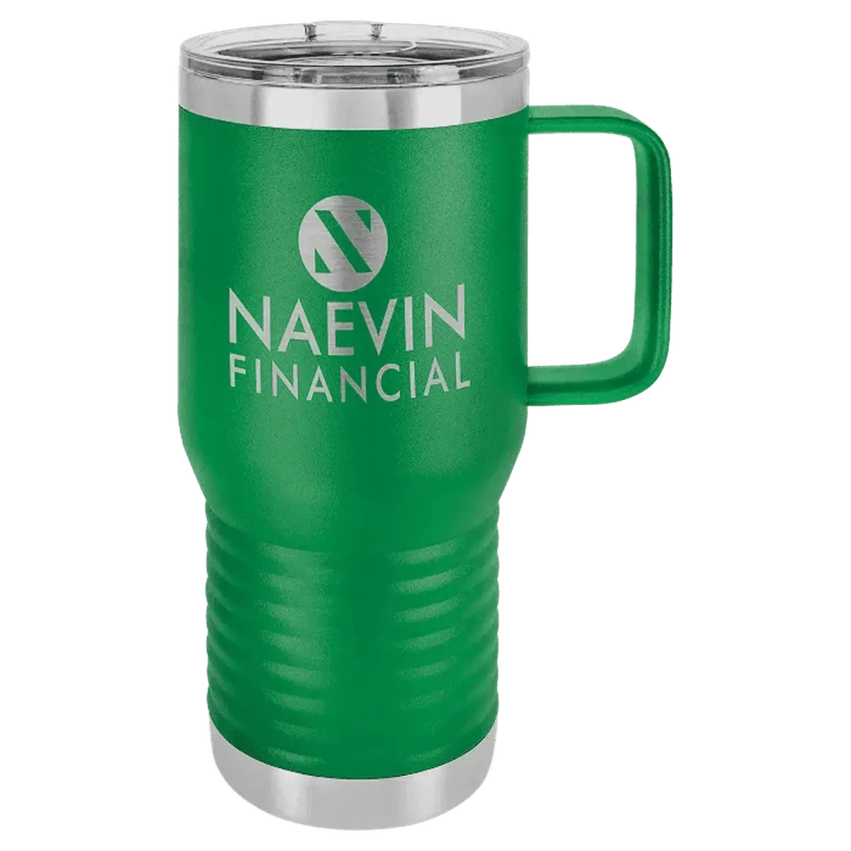 Polar Camel Personalized Travel Mugs - Green