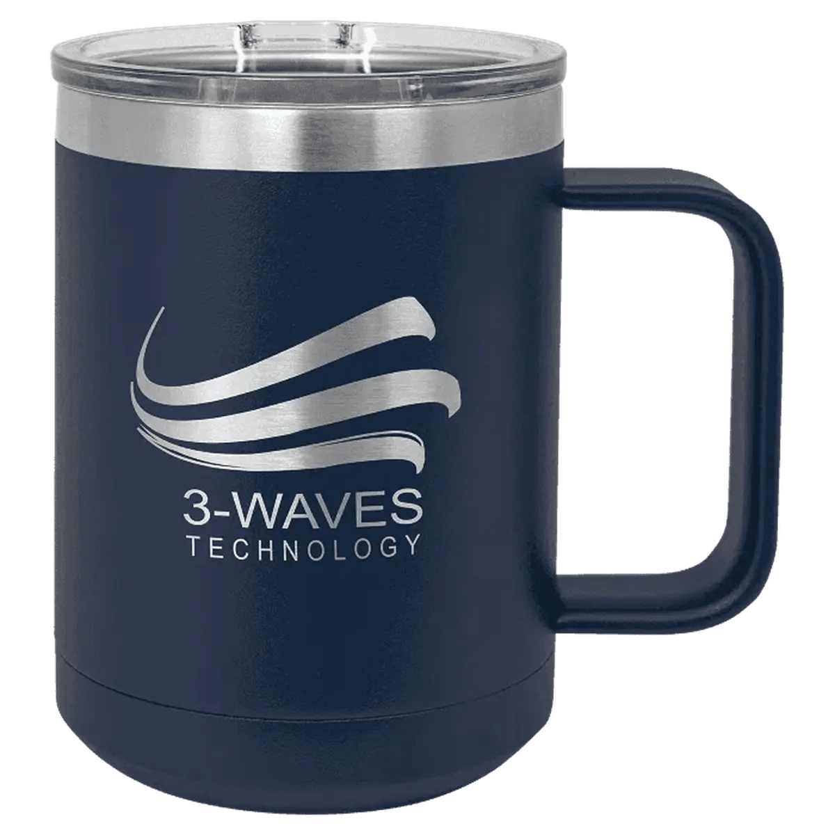 Polar Camel Personalized Travel Mugs - Navy Blue