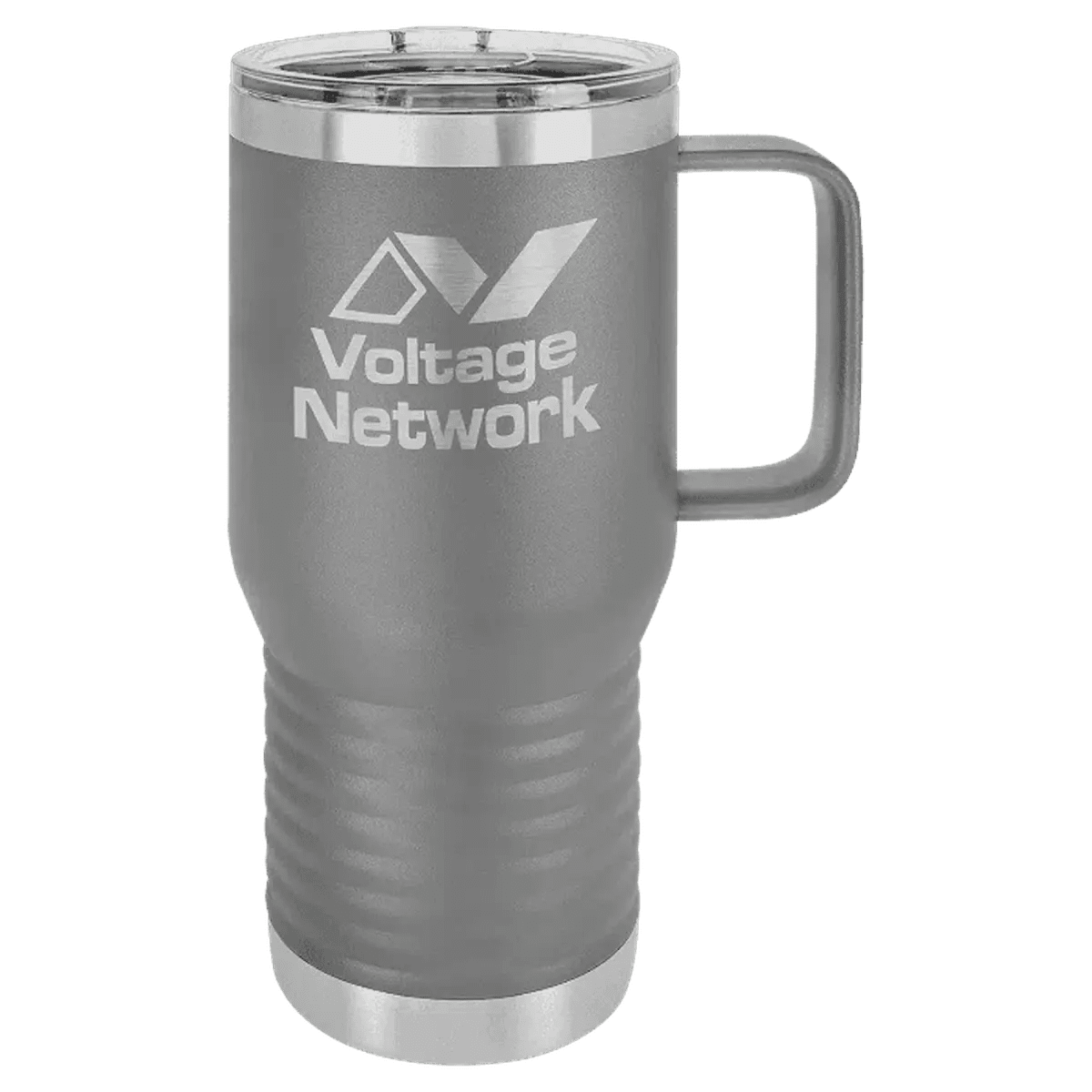 Polar Camel Personalized Travel Mugs - Gray