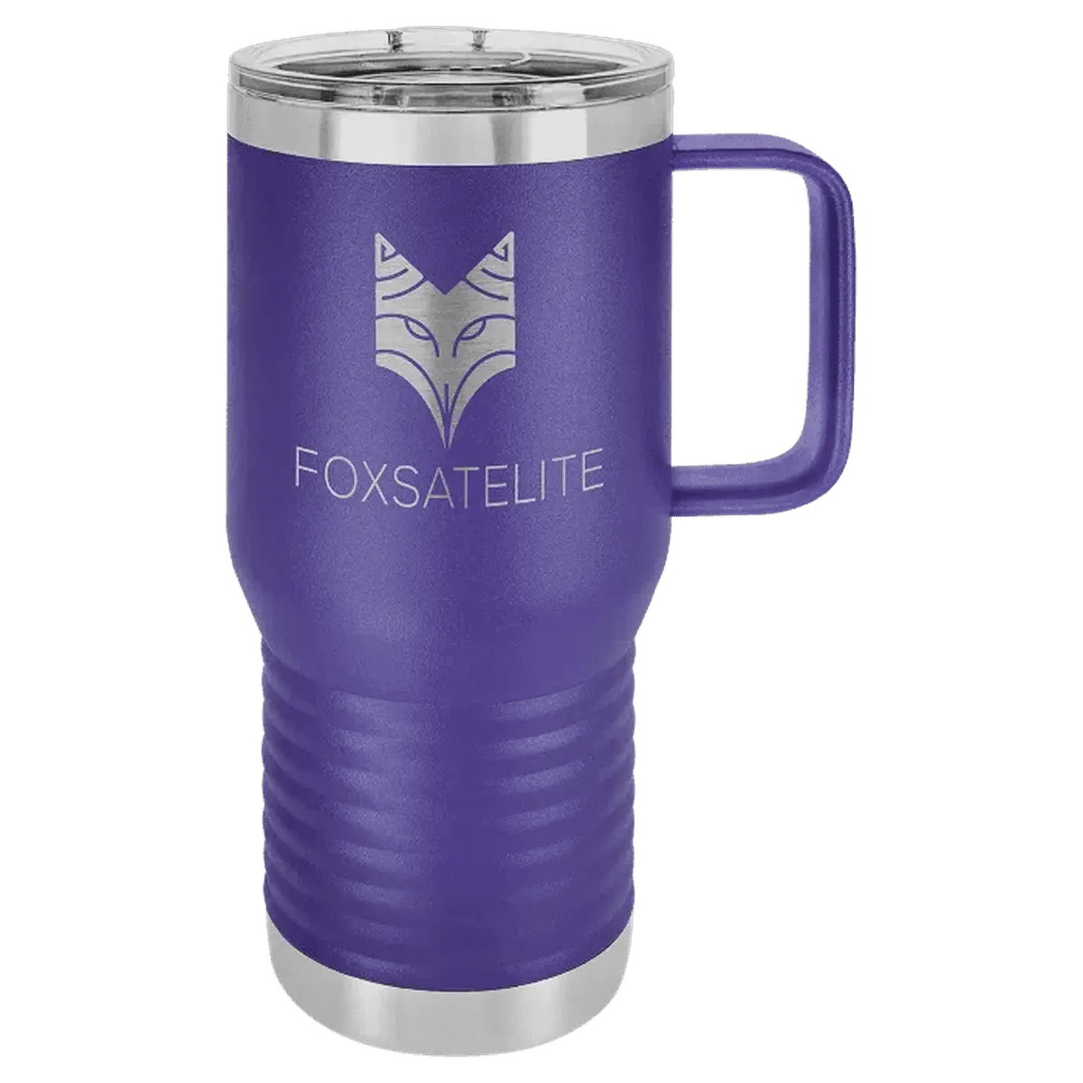 Polar Camel Personalized Travel Mugs - Purple