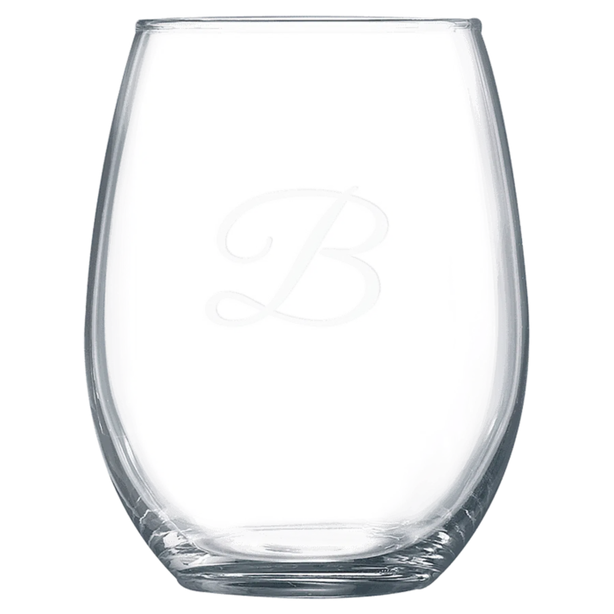 Laser Etched Stemless Wine Glass - Polar Camel Drinkware Single Glass / 9 oz.