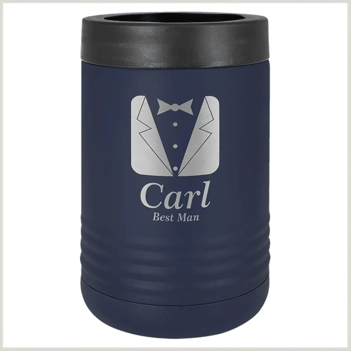 Personalized Insulated Beverage Holders for Cans & Bottles Navy Blue / Insulated Beverage Holder / Stainless steel