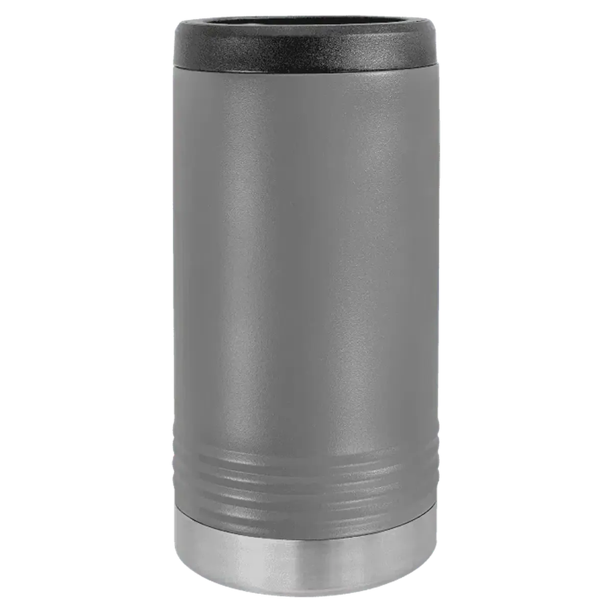Personalized Insulated Beverage Holders for Cans & Bottles Gray / Slim Insulated Beverage Holder / Stainless steel