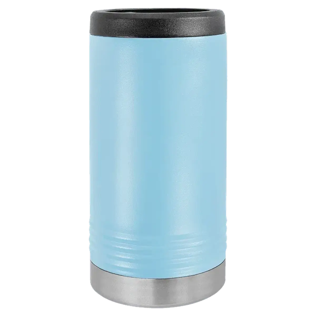 Personalized Insulated Beverage Holders for Cans & Bottles Light Blue / Slim Insulated Beverage Holder / Stainless steel