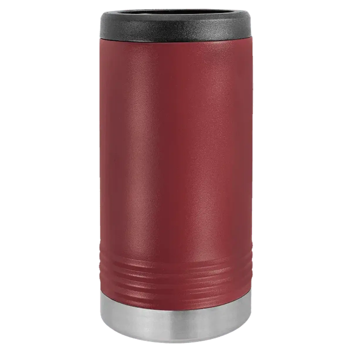 Polar Camel Vacuum Insulated Slim Beverage Holder For Cans or Bottles Maroon / Slim Beverage Holder / Stainless steel