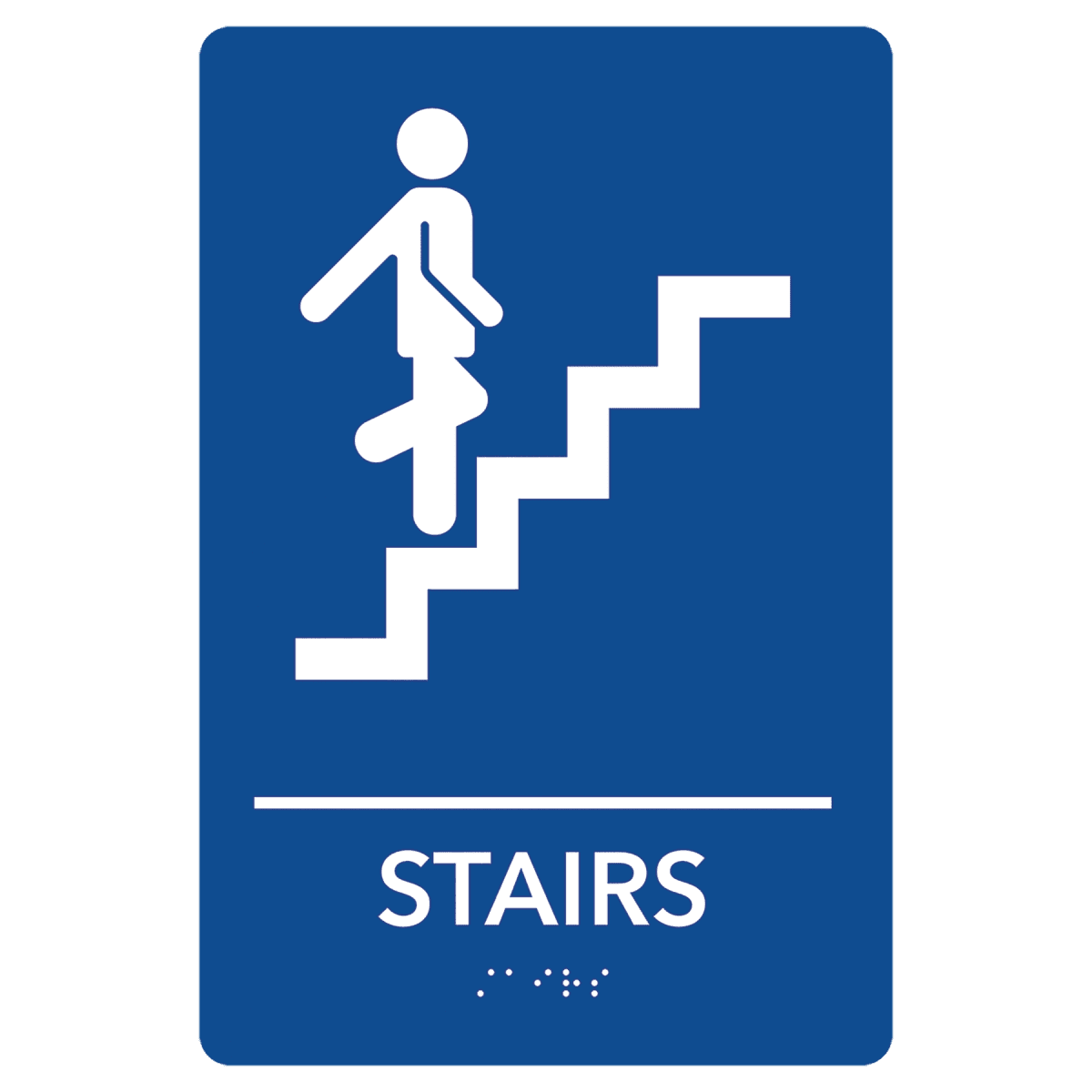 Pre - Designed ADA Signs - Restroom and Access Signs with Braille - Stairs ADA Sign