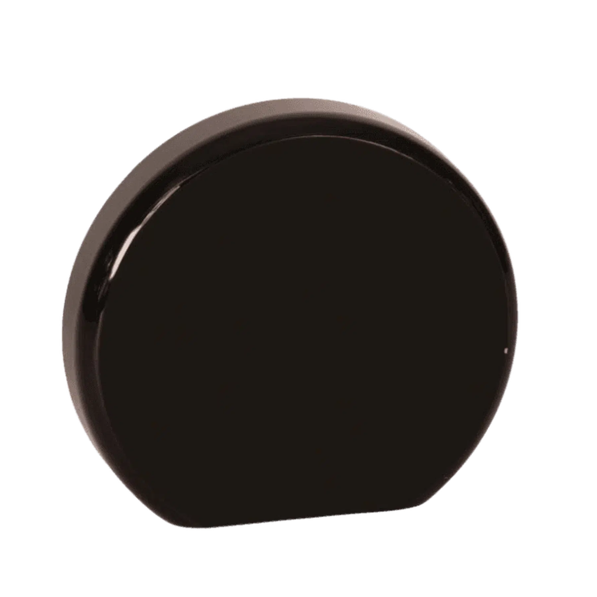 Self-Standing Round Acrylic Award - Solid Black or Marbelized Black / 3 1/2"