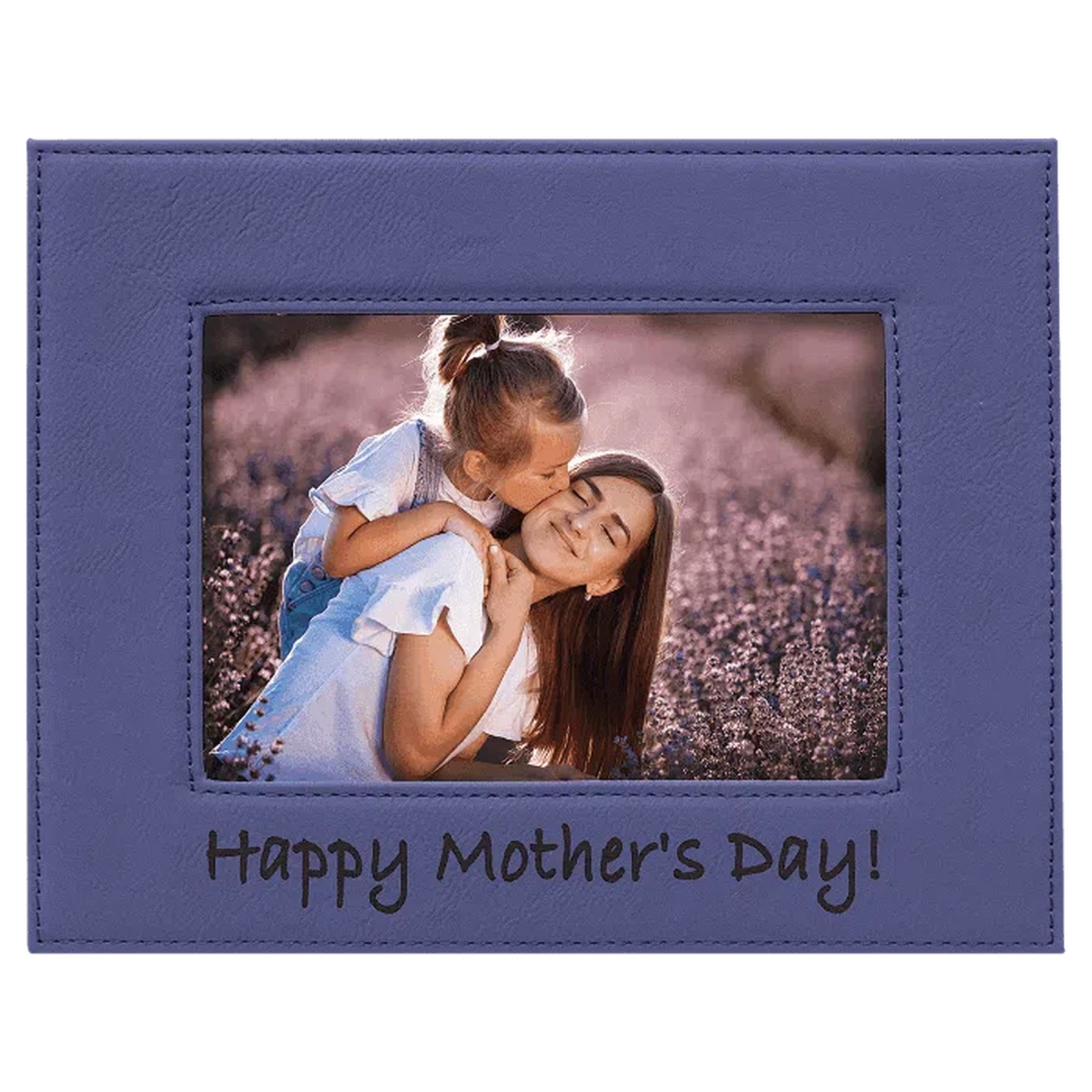 Purple Leatherette Frame (Various Sizes) 5" x 7"