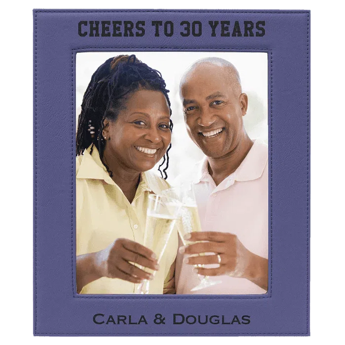 Purple Leatherette Frame (Various Sizes) 8" x 10"