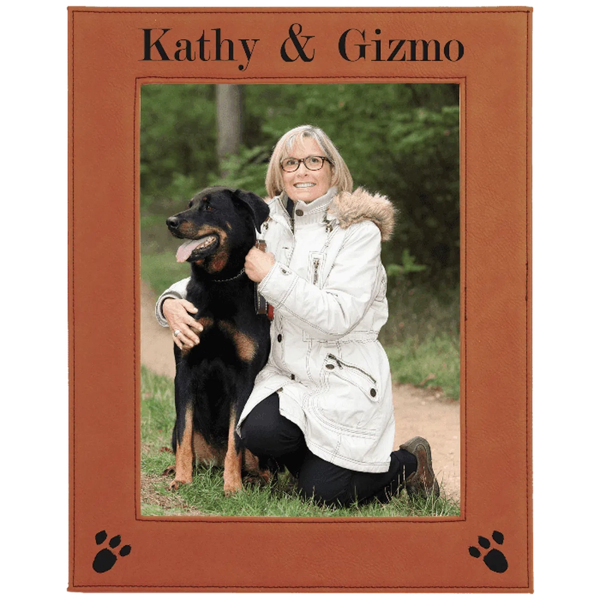 Rawhide Leatherette Frame (Various Sizes) 8" x 10"