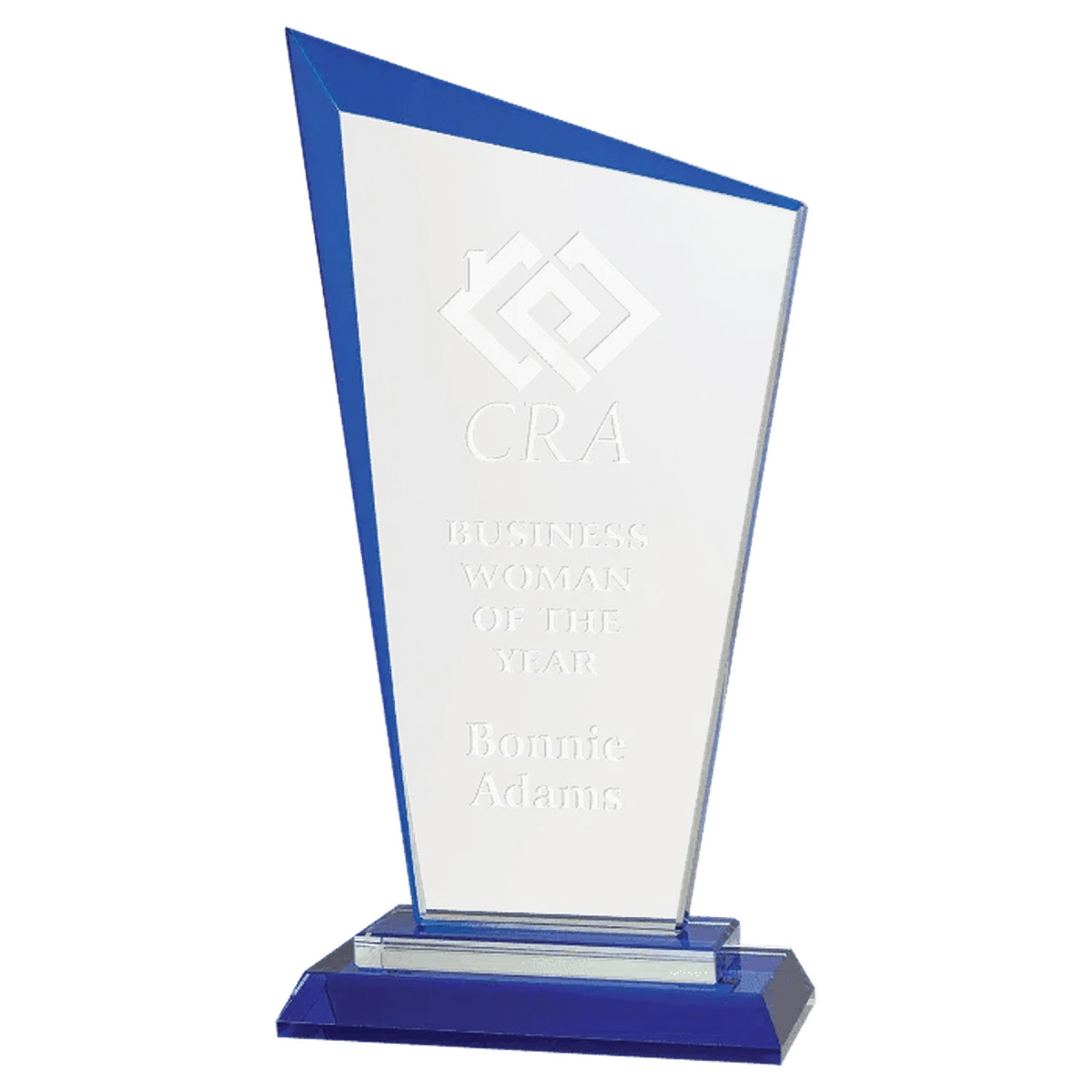 Razor Glass Awards – Custom Engraved for Contemporary Recognition - Black