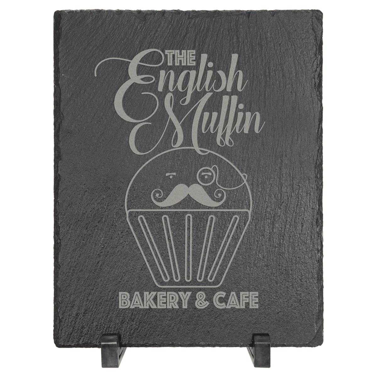 Custom Engraved Slate Charcuterie Boards and Counter Signs 9" x 7"