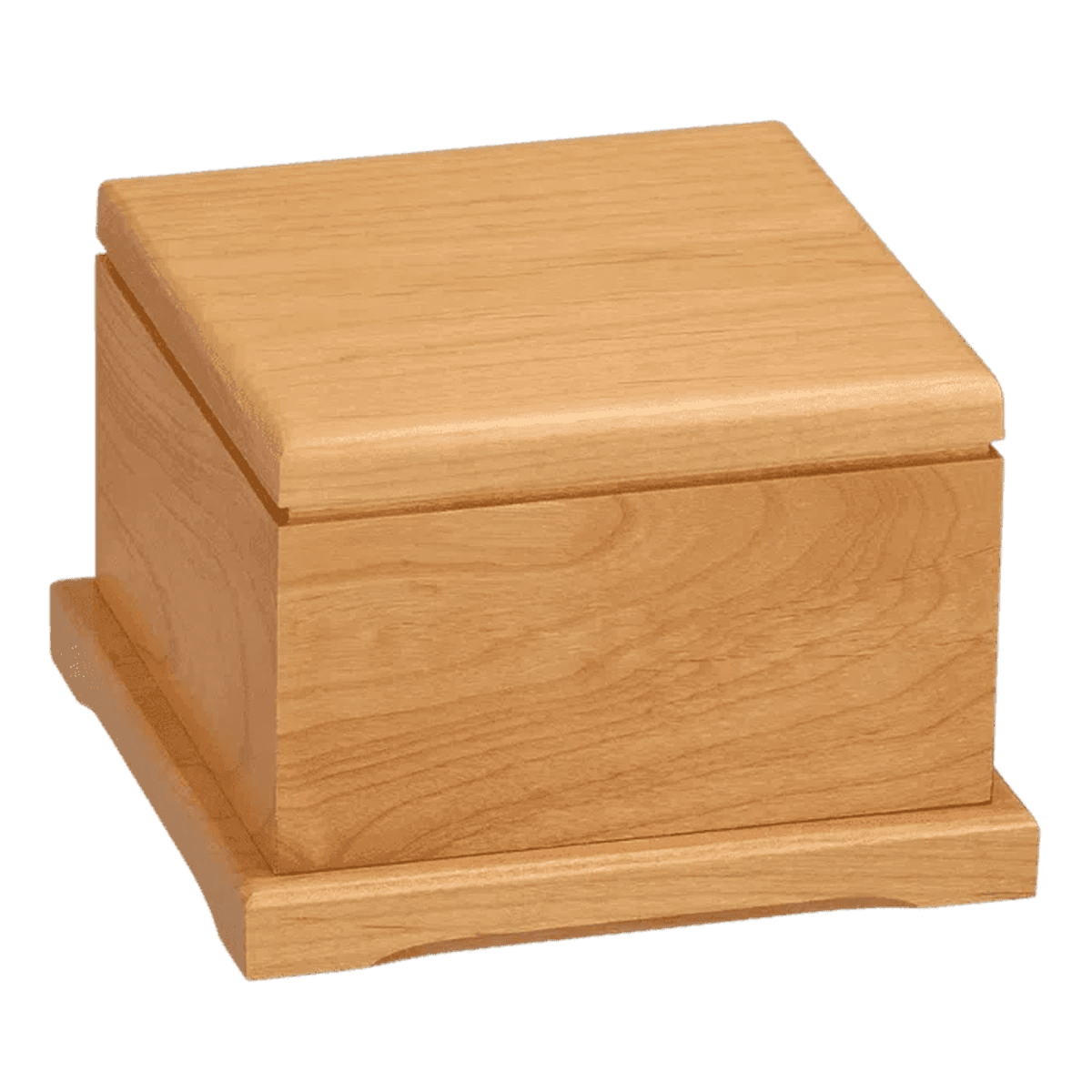 Red Alder Pet Urn with Personalized Lid (Two Sizes) - Medium (3 1/2")