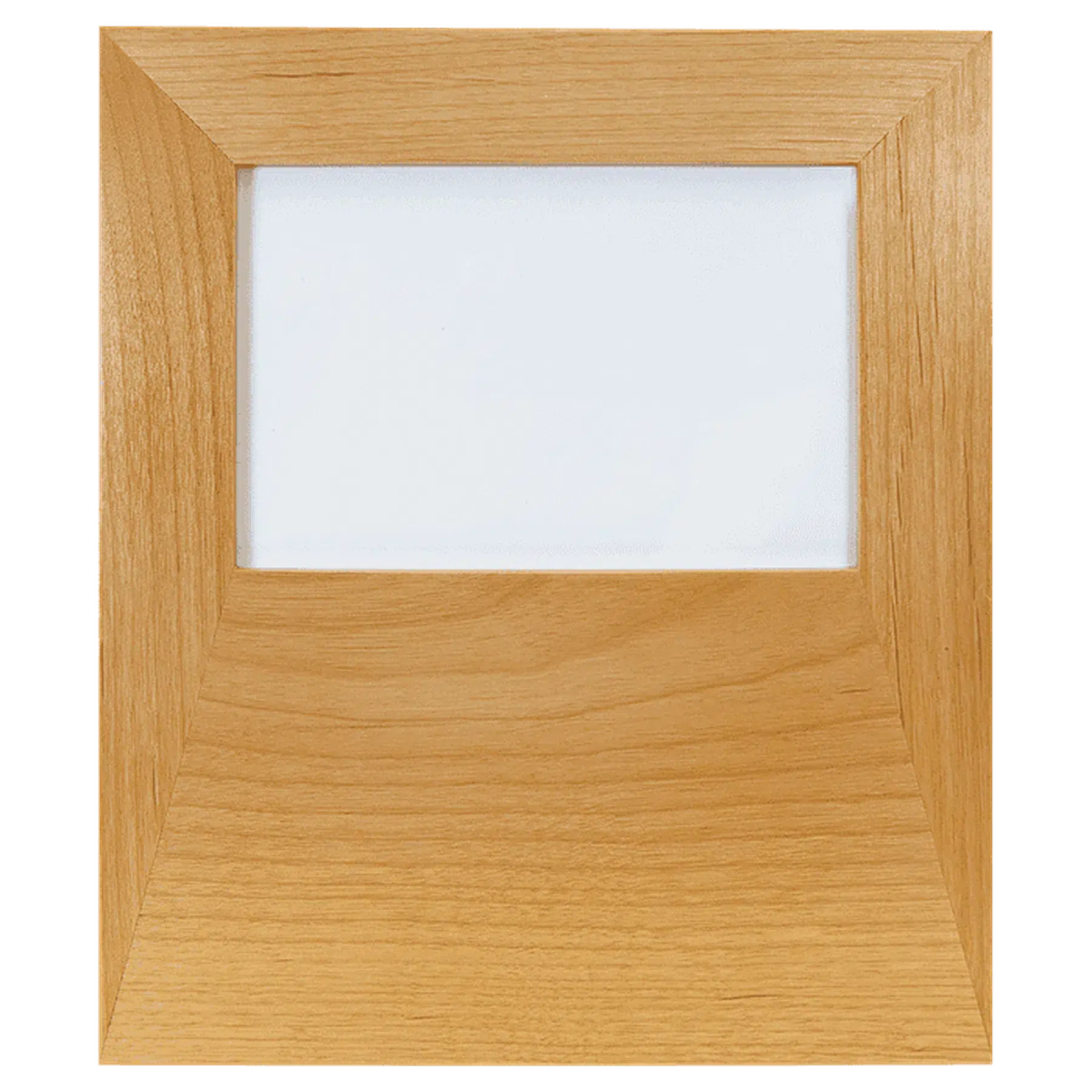 Custom Engraved Red Alder Picture Frame with Wide Personalization Area 4" x 6" / Red Alder