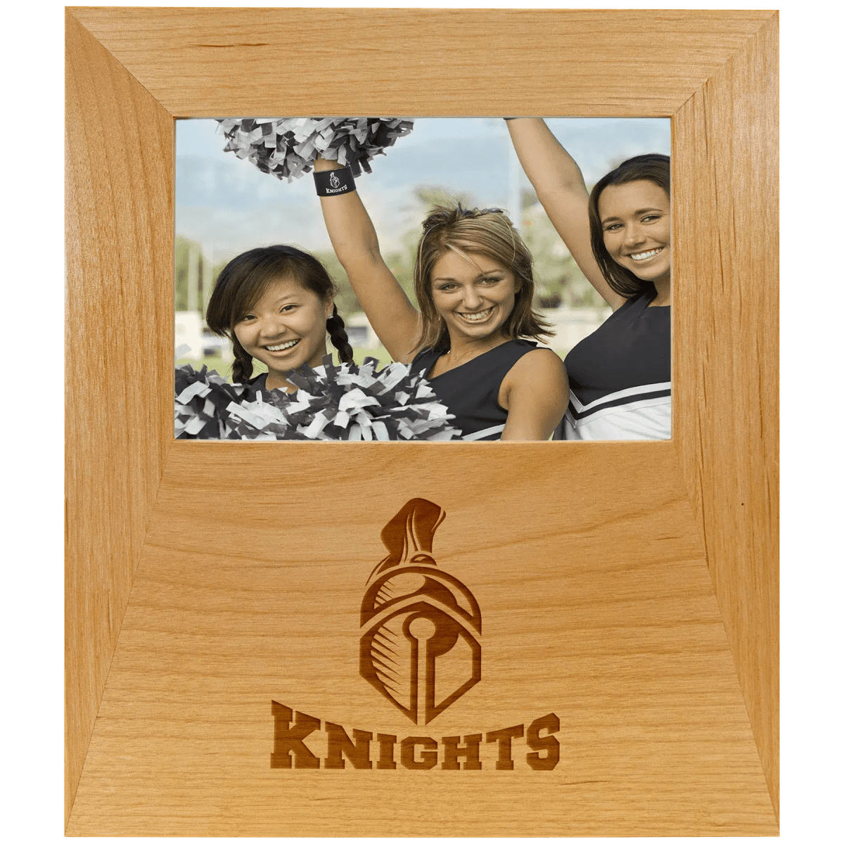 Red Alder Picture Frame with Wide Personalization Area - Red Alder