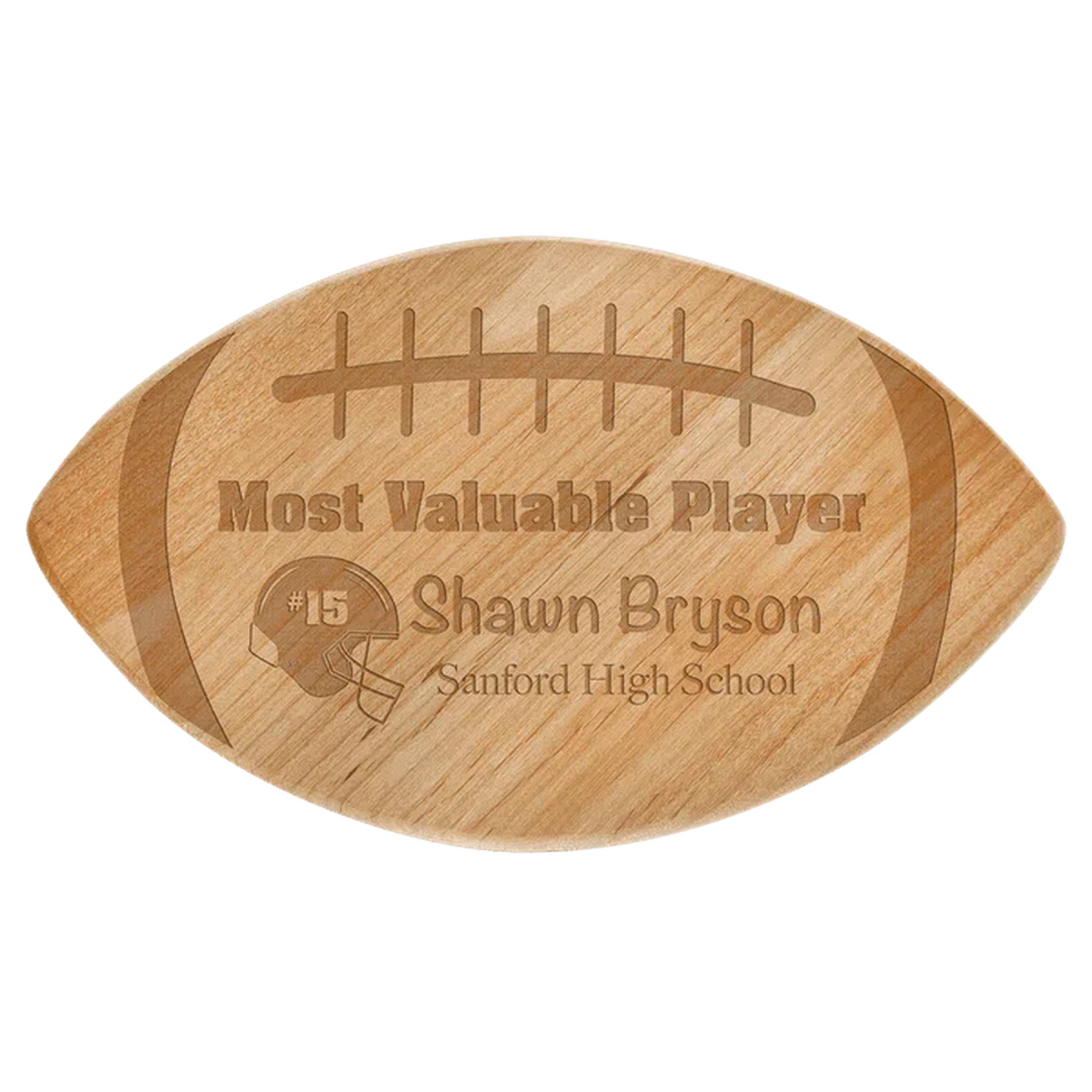 Personalized Red Alder Sport and Specialty Plaques Number 1 / 8 1/4" x 12 1/2"