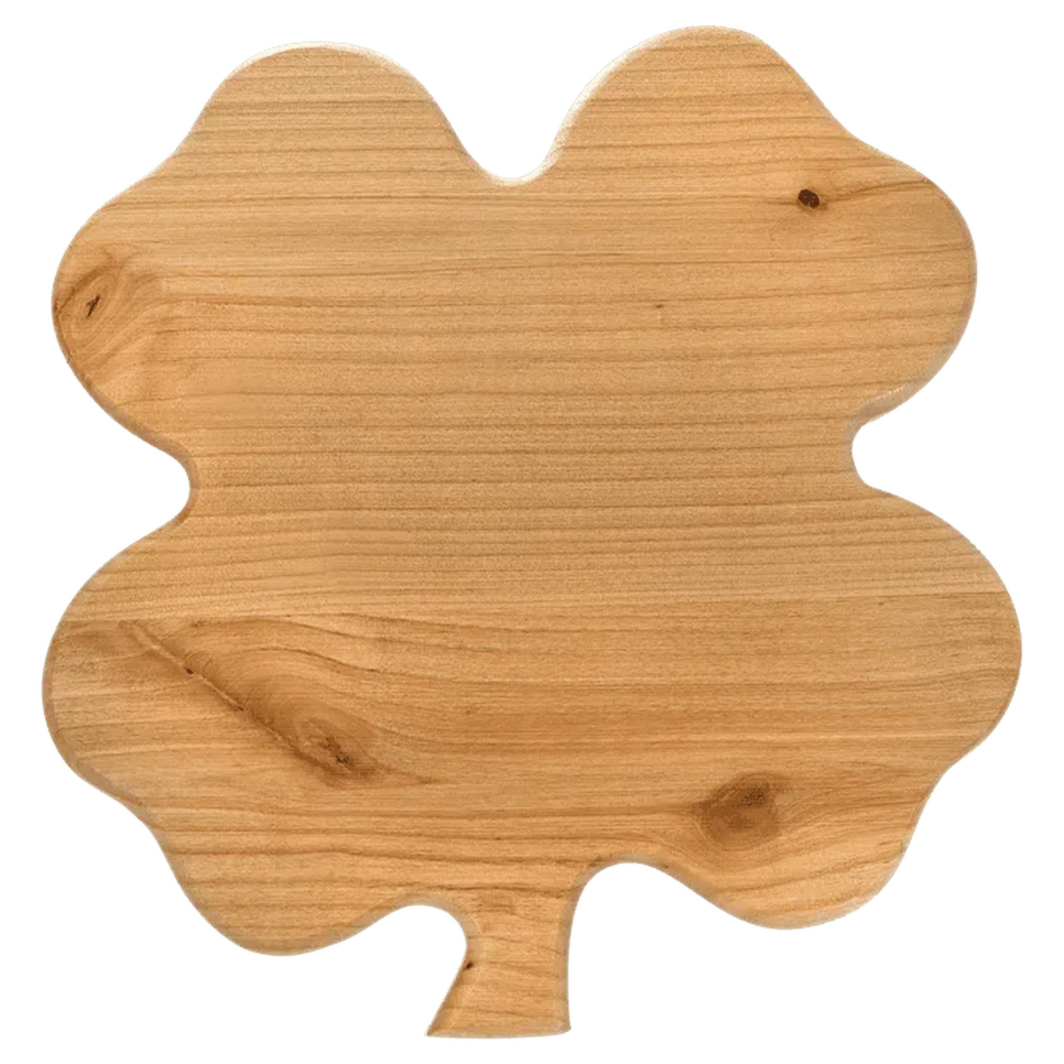 Personalized Red Alder Sport and Specialty Plaques Clover/Shamrock / 9 3/4" x 10 1/4"