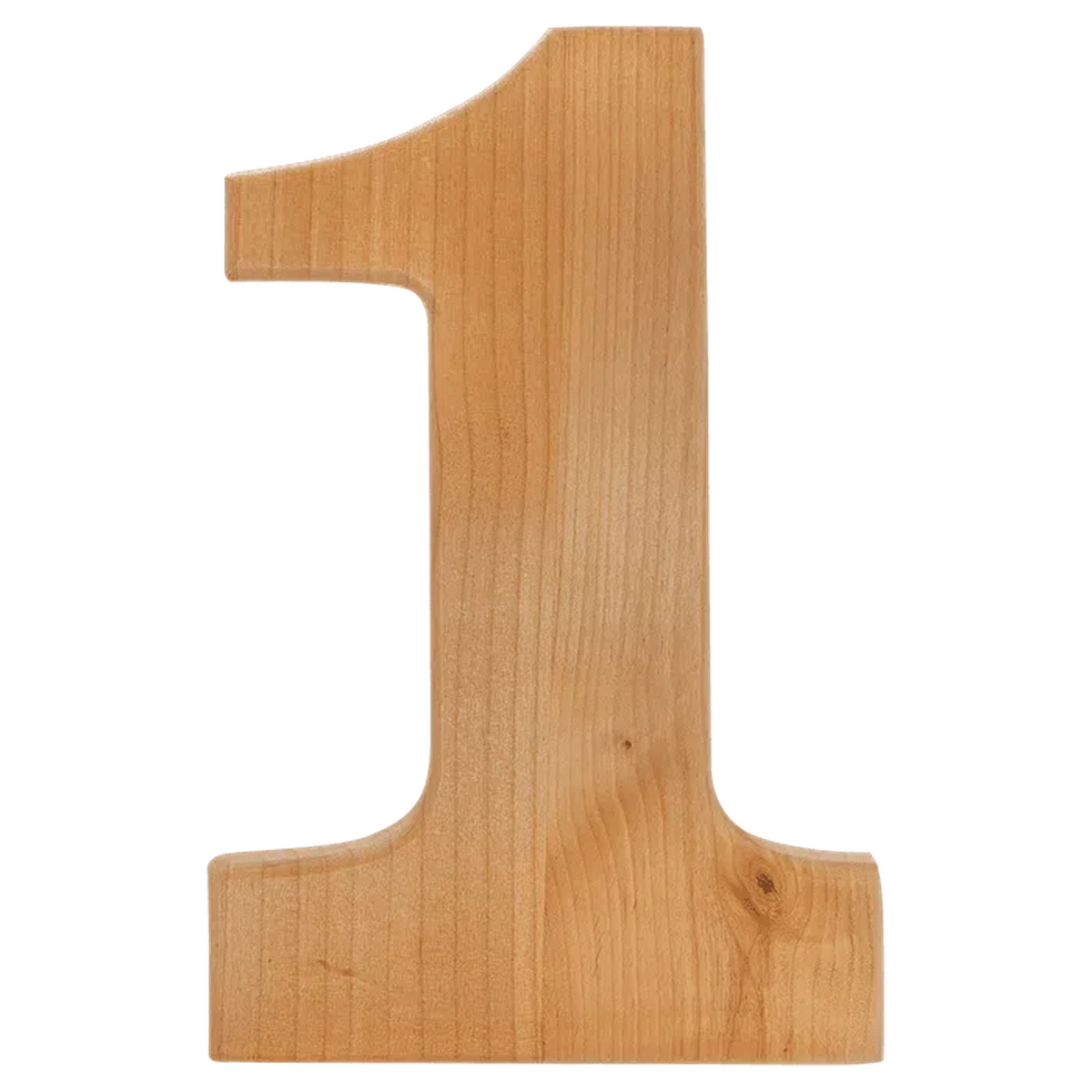 Personalized Red Alder Sport and Specialty Plaques Number 1 / 8 1/4" x 12 1/2"