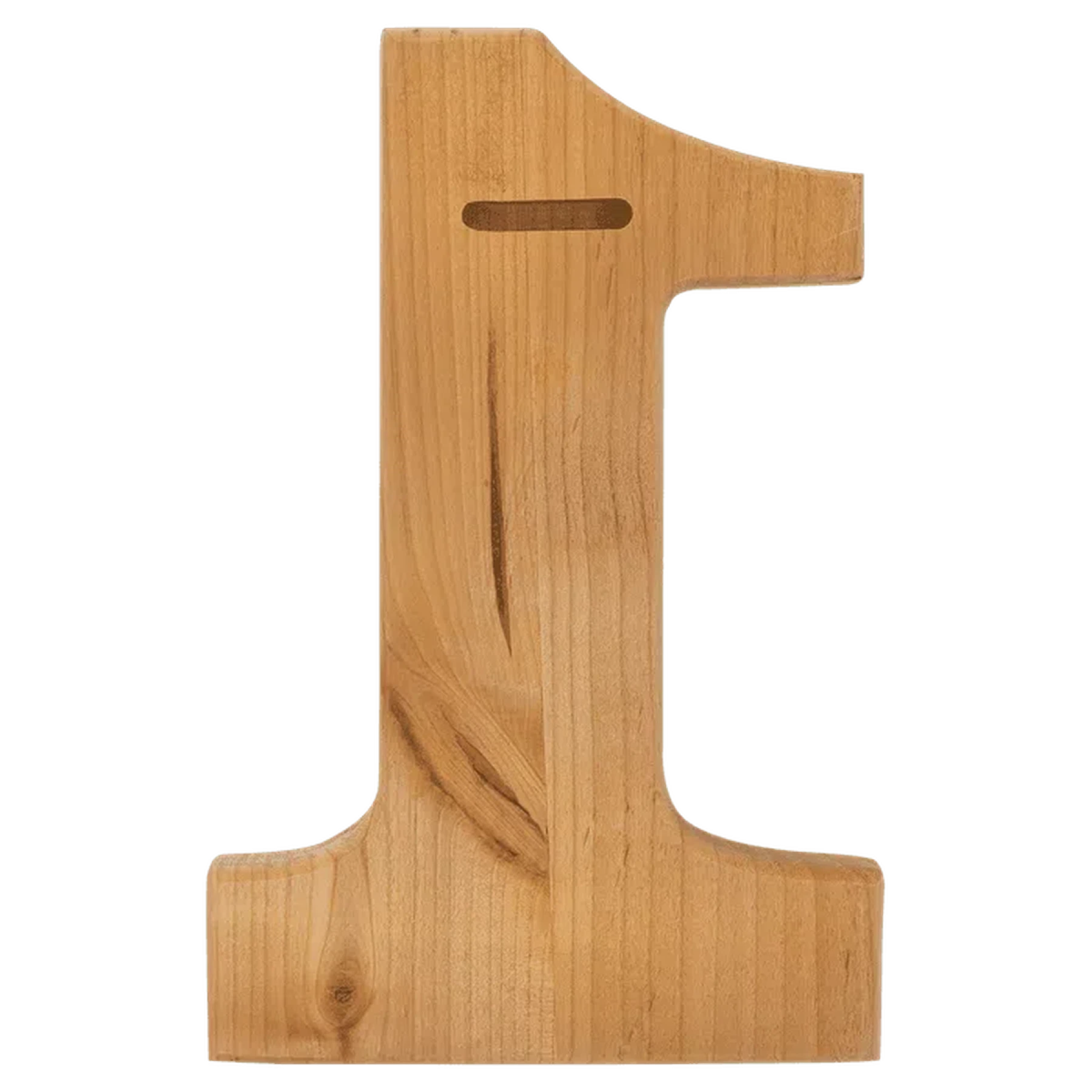 Personalized Red Alder Sport and Specialty Plaques Number 1 / 8 1/4" x 12 1/2"