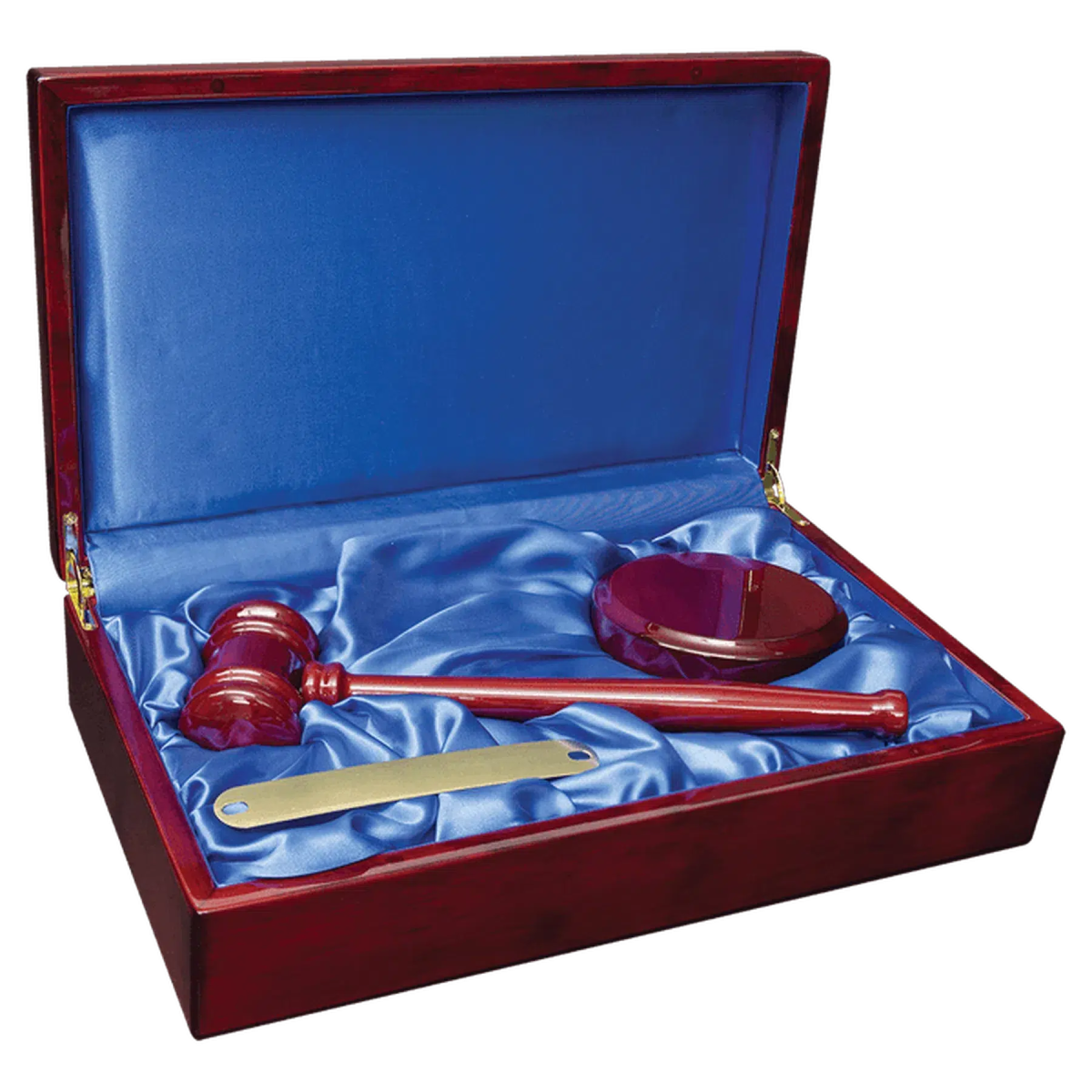 Engraved Director's Set Gavel & Sounding Block - Rosewood Finish Box Default Title