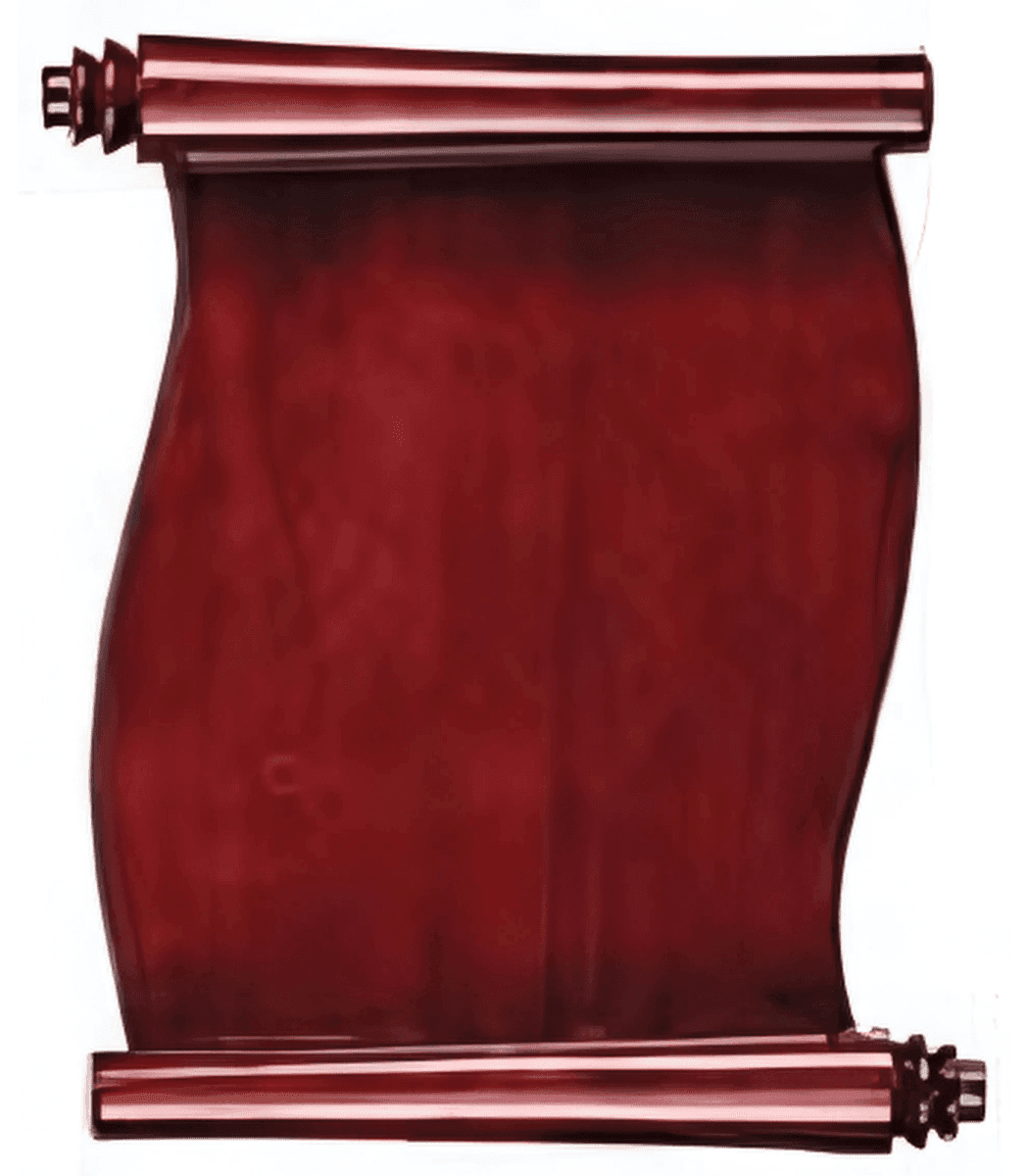 Scroll Plaque Board - Rosewood Piano Finish for Deep Engraving 10 1/2" x 14"
