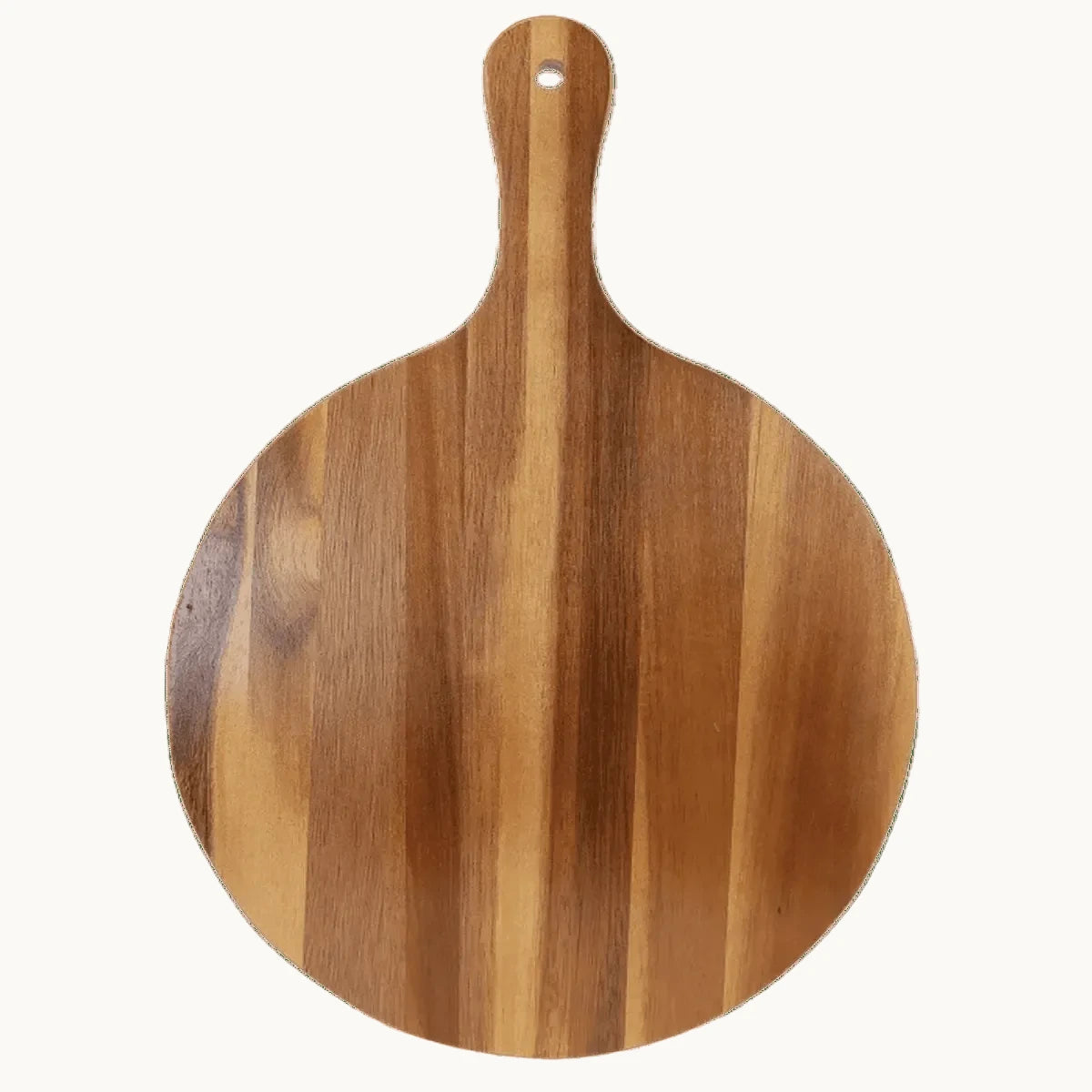 Round Acacia Wood and Slate Cutting Board Bar Sign - Cheers to Great Friends - 8 1/4" x 12 1/4"