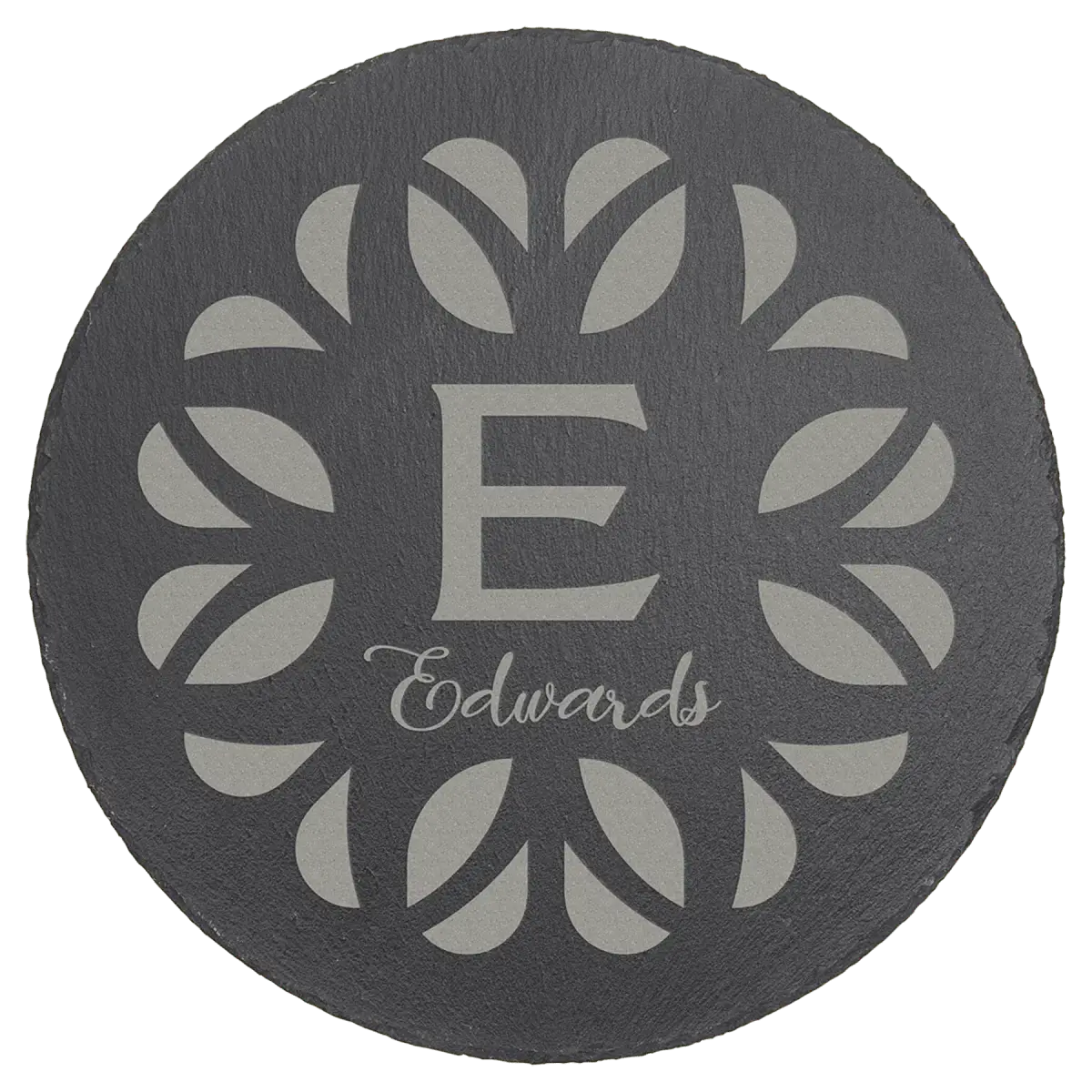 Personalized Slate Coasters and Trivets with Custom Engraving Slate Trivet / 9 3/4" / Round