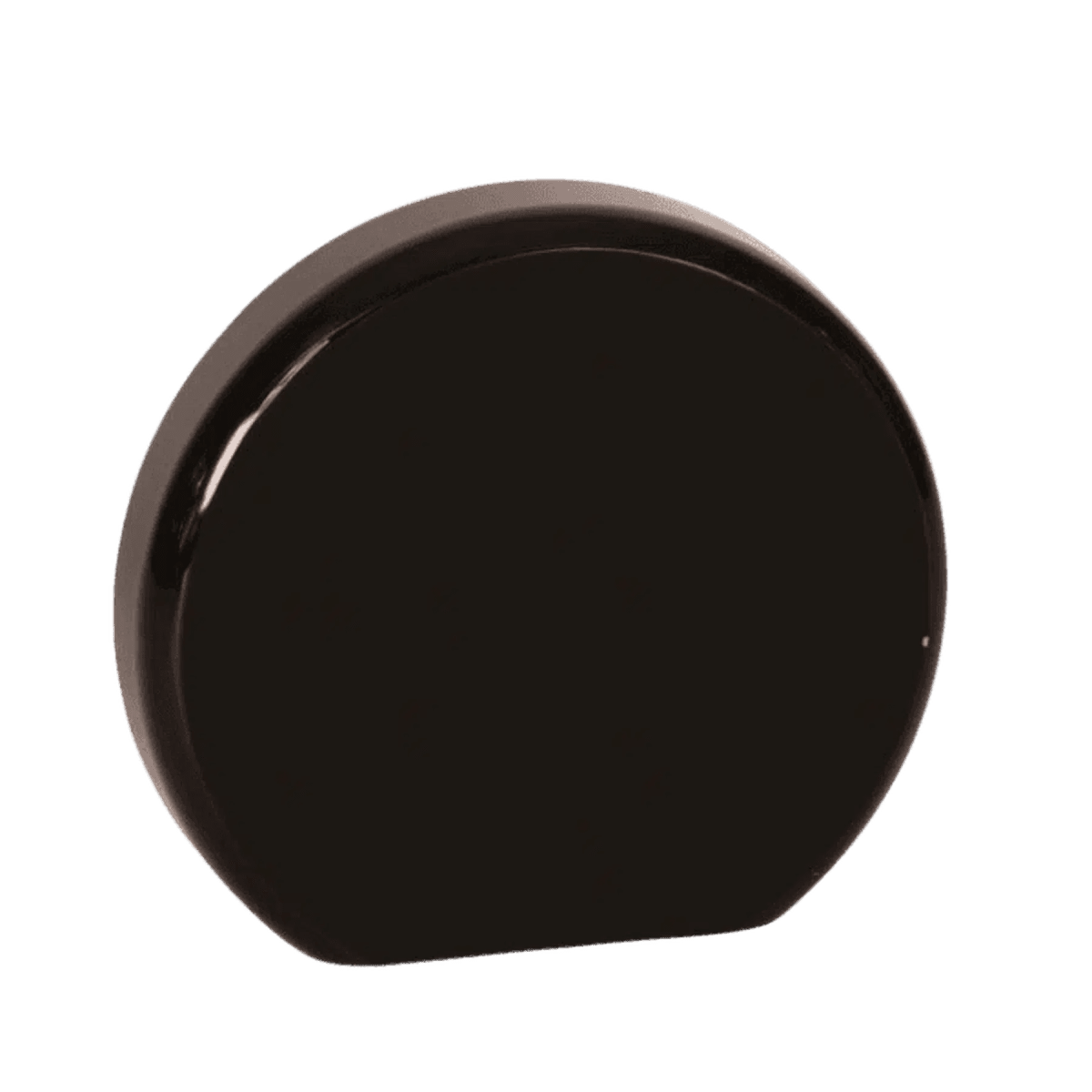 Self - Standing Round Acrylic Award - Solid Black or Marbelized - Green Marble