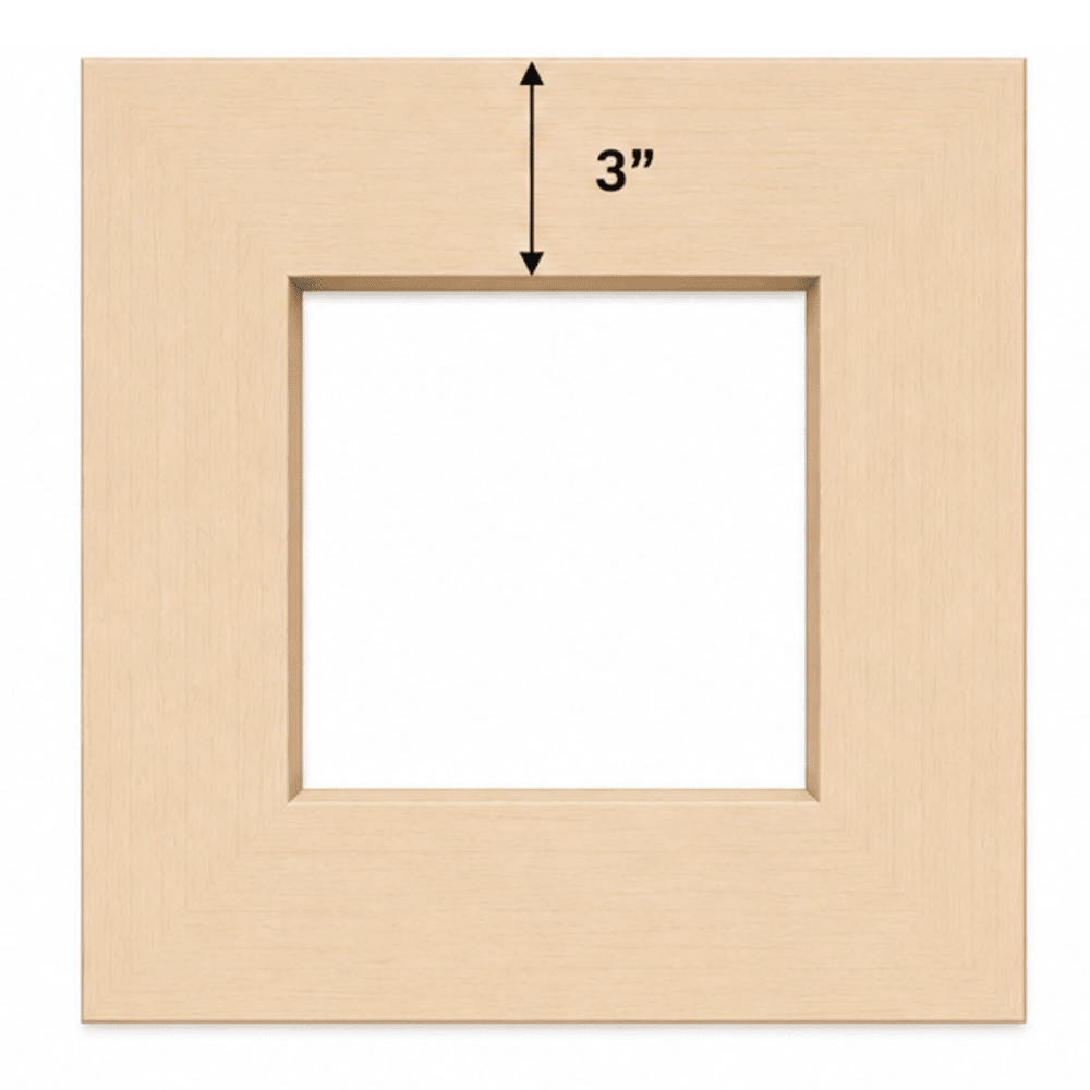Shaker Cabinet Overlay Panels – Custom Cut to Size (Seamless) - Up to 12" x 12" x 0.188"
