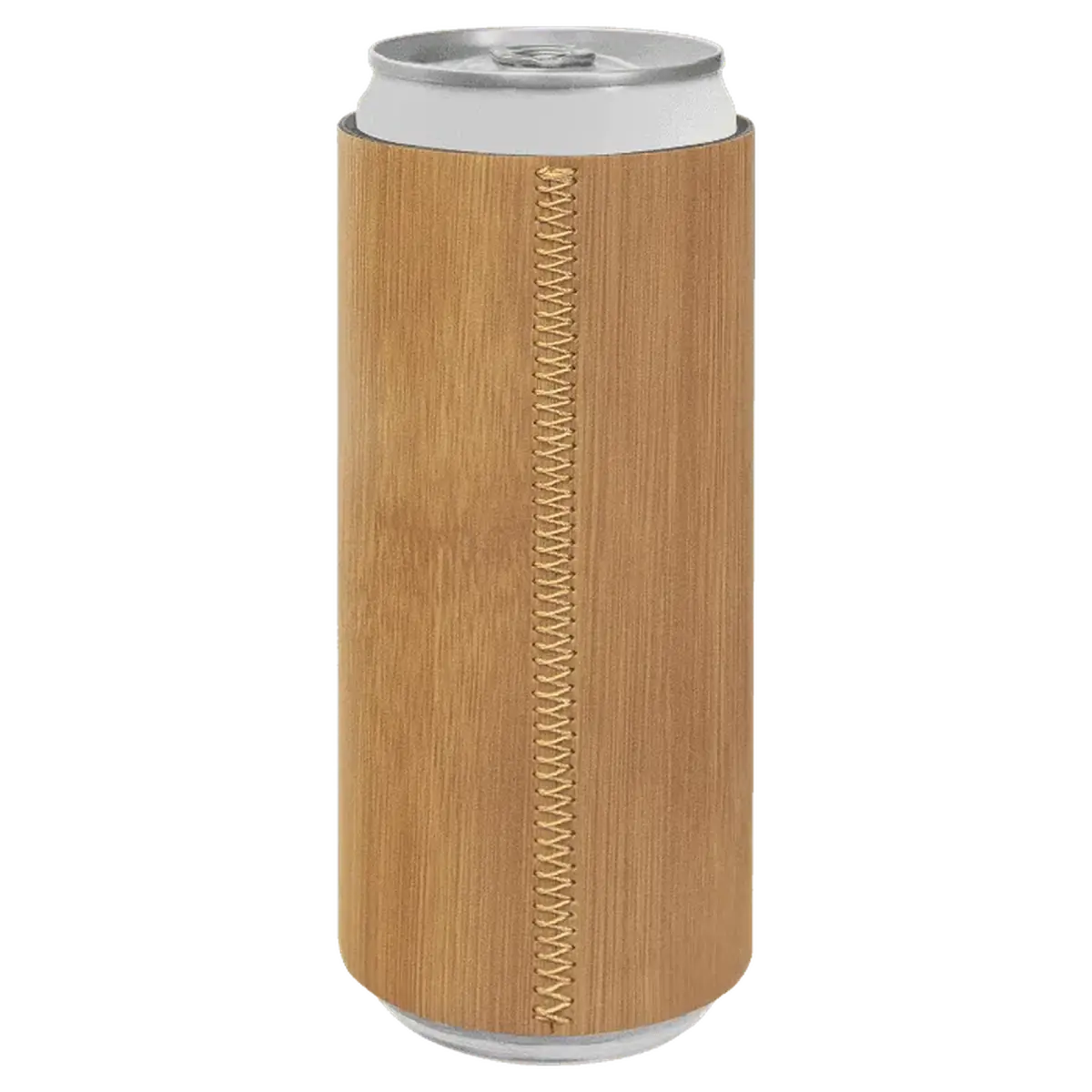 Personalized Slim Beverage Holder in Leatherette Colors Football / Slim Beverage Holder / Football Leatherette