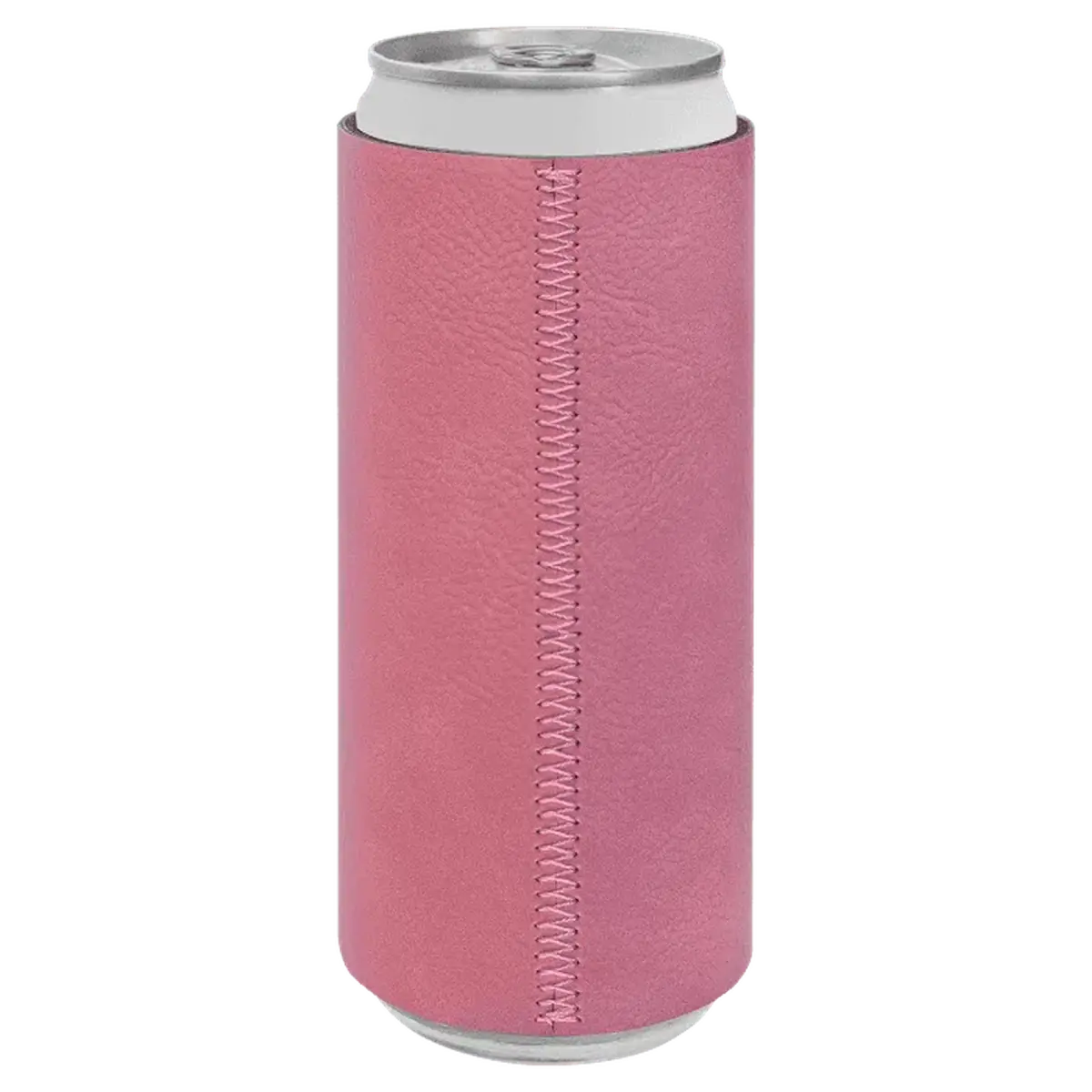 Personalized Slim Beverage Holder in Leatherette Colors Football / Slim Beverage Holder / Football Leatherette