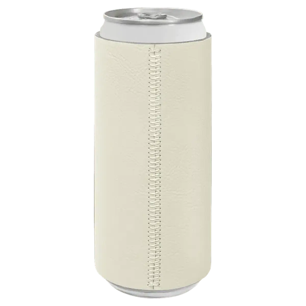 Personalized Slim Beverage Holder in Leatherette Colors Football / Slim Beverage Holder / Football Leatherette