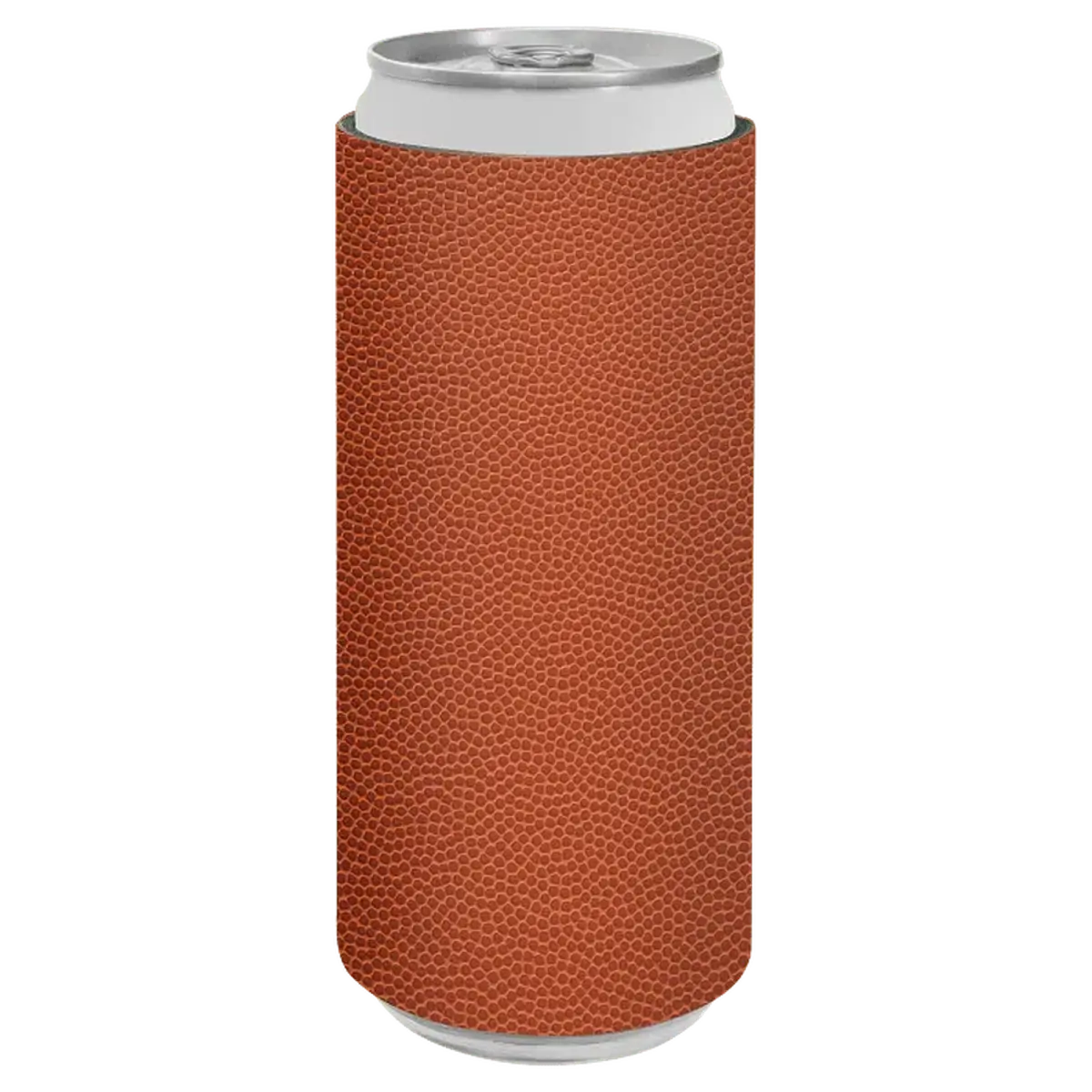 Personalized Slim Beverage Holder in Leatherette Colors Football Leatherette / Slim Beverage Holder / Leatherette