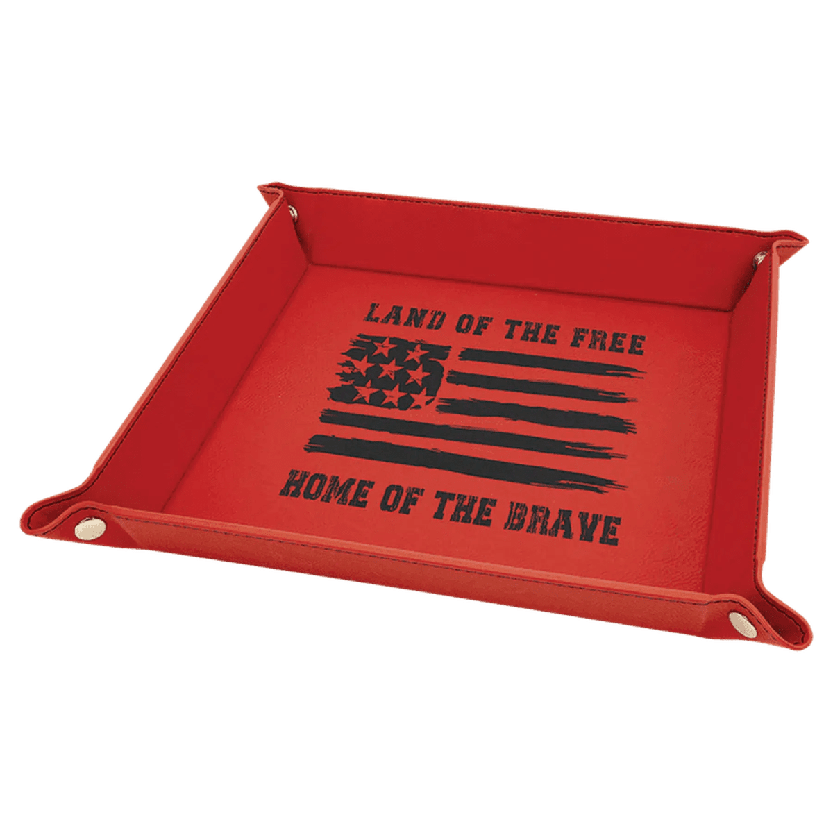 Snap Up Valet and Caddy Trays with Sport Themes - Red