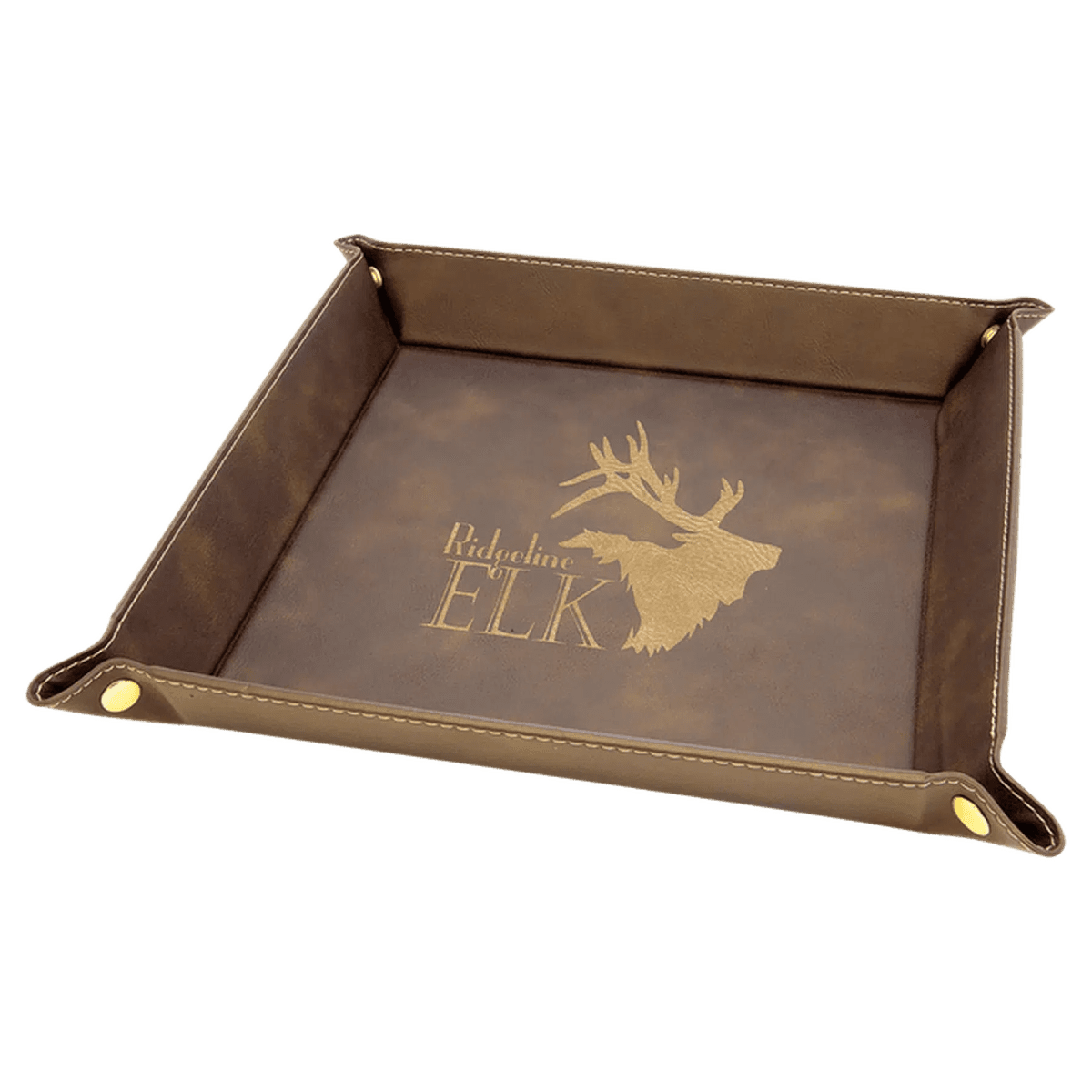 Snap Up Valet and Caddy Trays with Sport Themes - Rustic/Gold