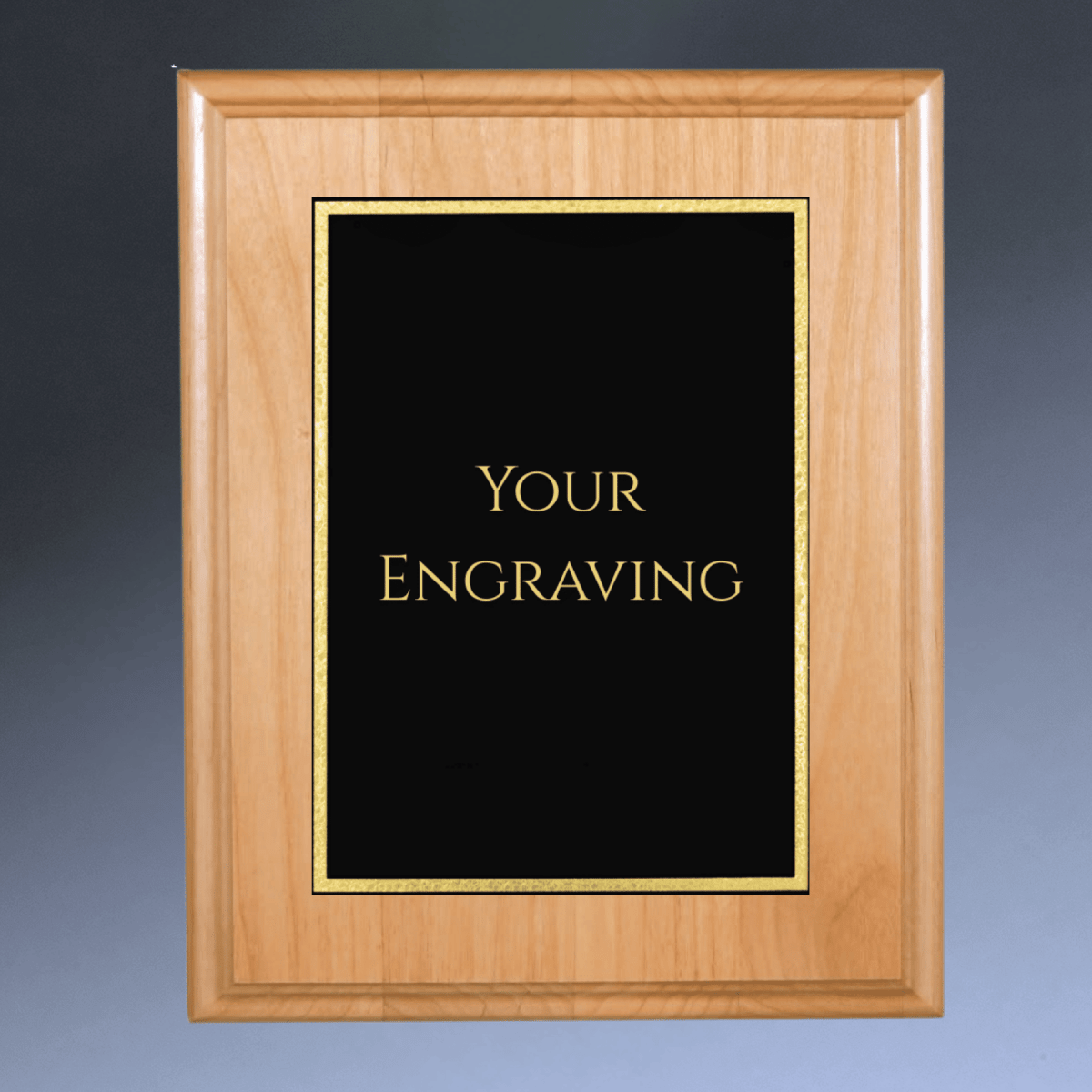 Step - Edge Red Alder Plaque Board with Custom Engraving - 4" x 6"