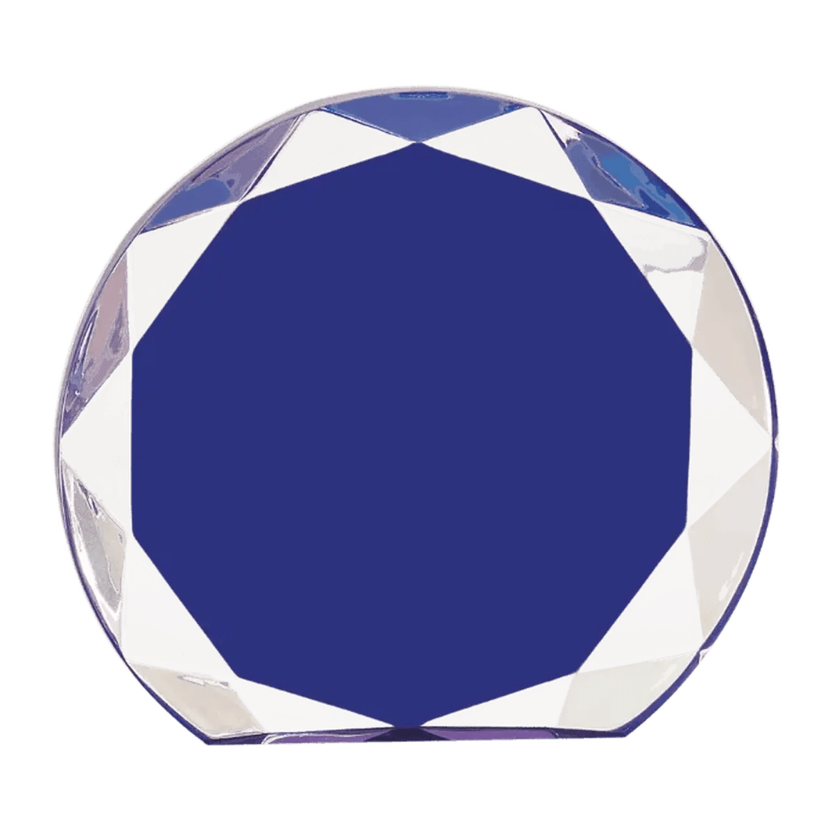 Sunburst Acrylic Award Rounds in Blue or Black - Blue