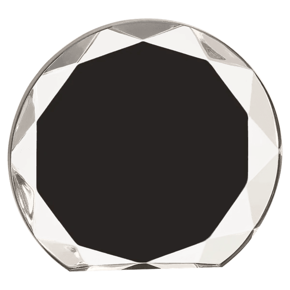 Sunburst Acrylic Award Rounds in Blue or Black - Blue