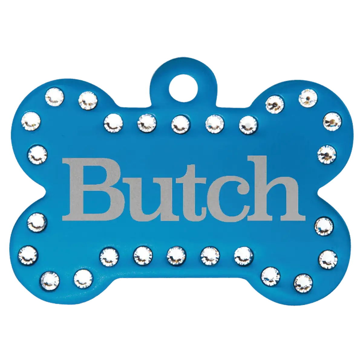 Swarovski Bling Pet Tags (Various Colors) Blue