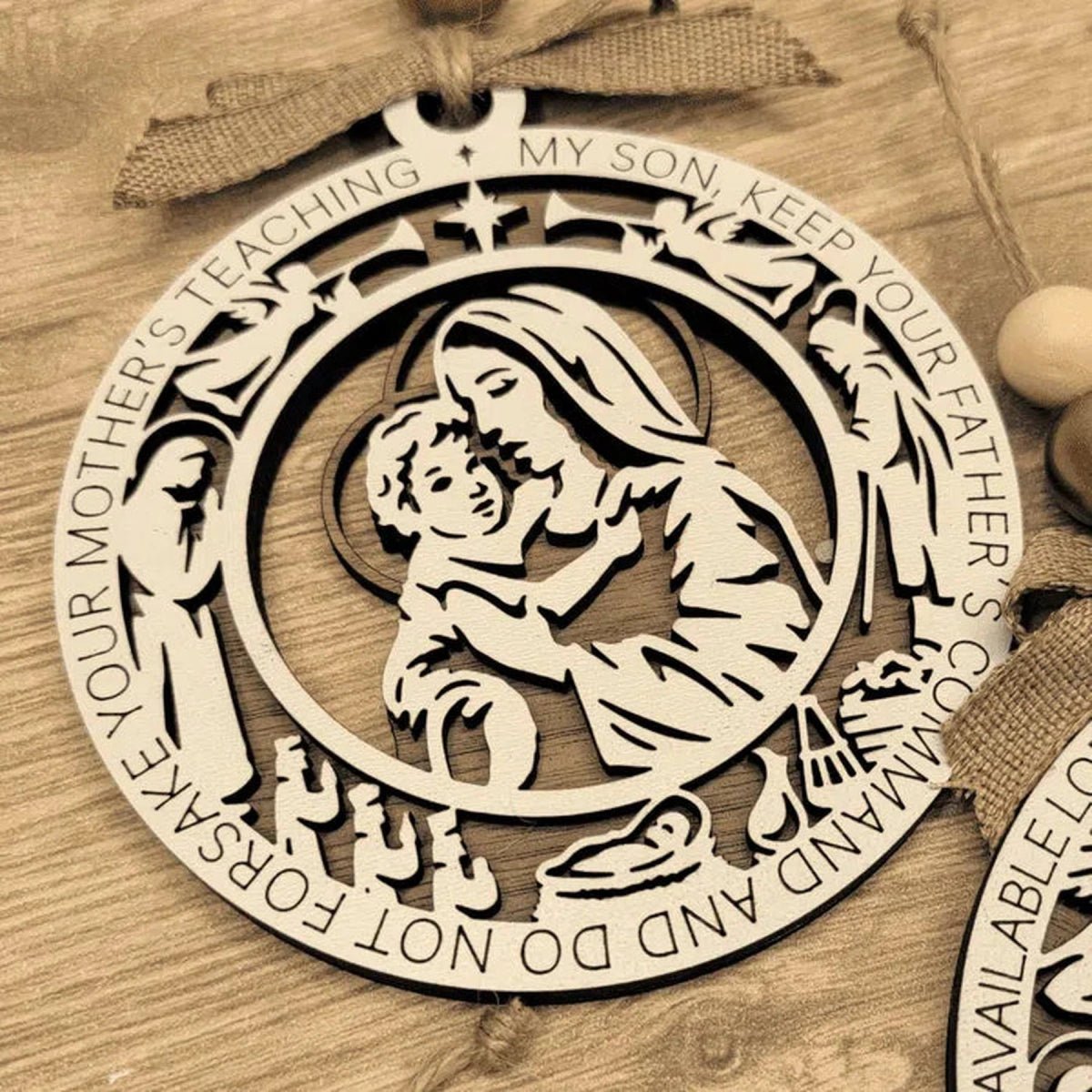 The Christmas Story Nativity Ornaments - Mary and Baby Jesus
