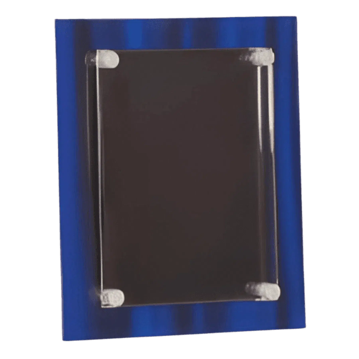 Velvet Stand-Off Acrylic Plaque – Custom Engraved for Recognition Blue Velvet / 8" x 10"