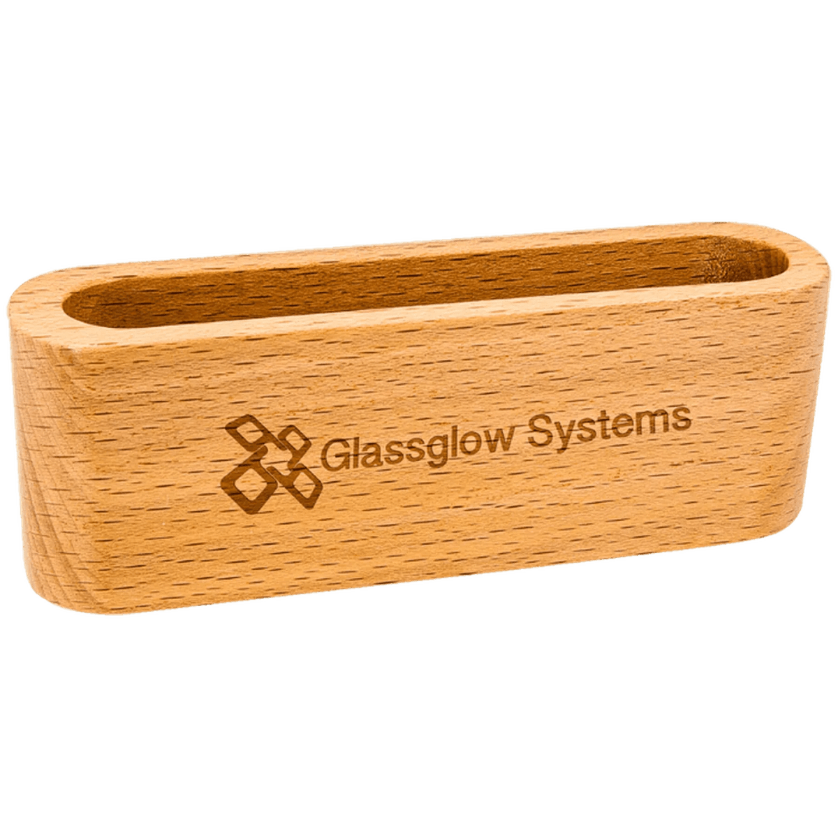 Wood Business Card Holders - Desk Card Holder - Beechwood