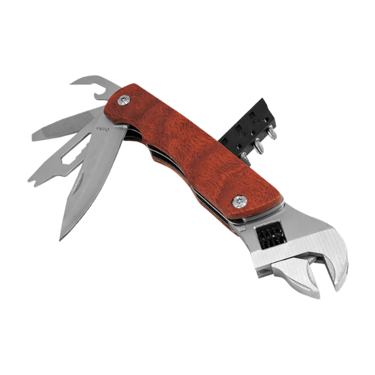 Engraved Multi-Purpose Tool Wrench Set with Carry Pouch Default Title