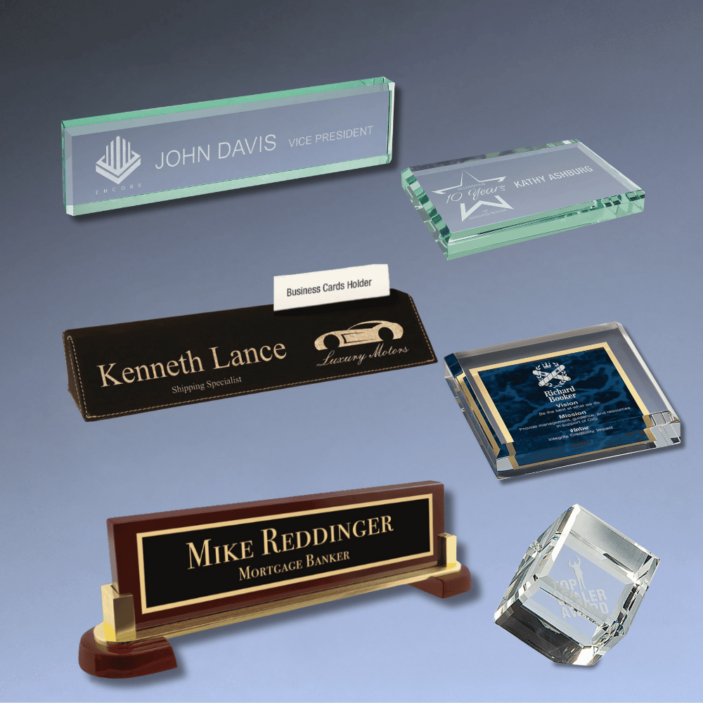 Paperweights & Name Bars