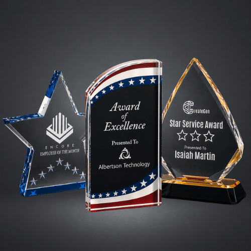 Premier Acrylic Awards - Modern Gifts of Recogniton - LightForce Laser Engraving, LLC